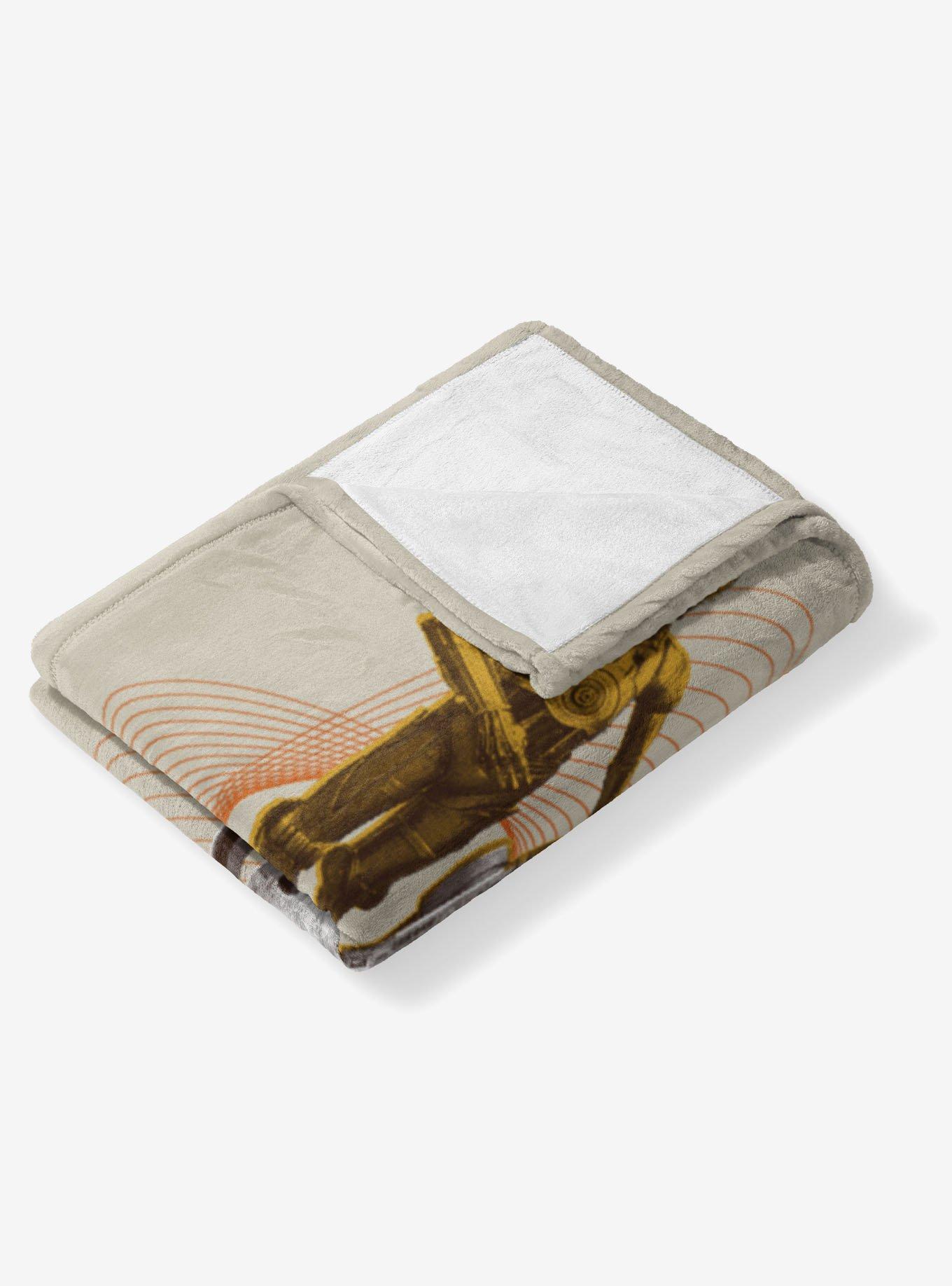 Star Wars Classic Retro C-3PO & R2-D2 Silk Touch Throw Blanket, , alternate