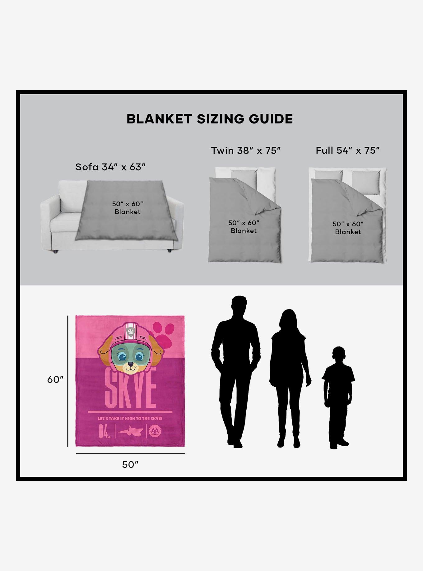 Paw Patrol High to the Skye Silk Touch Sherpa Throw Blanket, , alternate