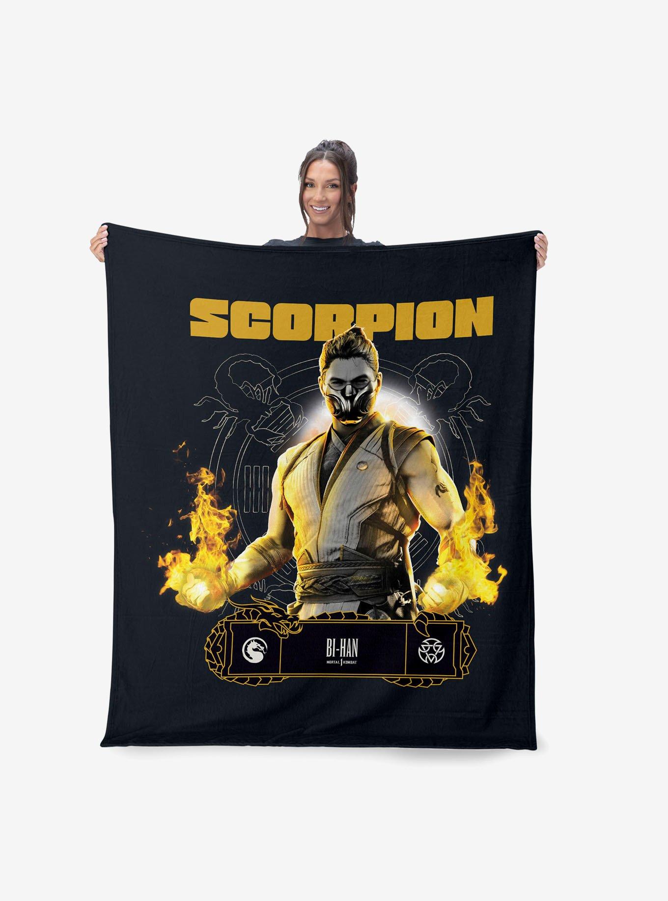 Mortal Kombat Scorpion Bi-Han Silk Touch Throw Blanket, , hi-res