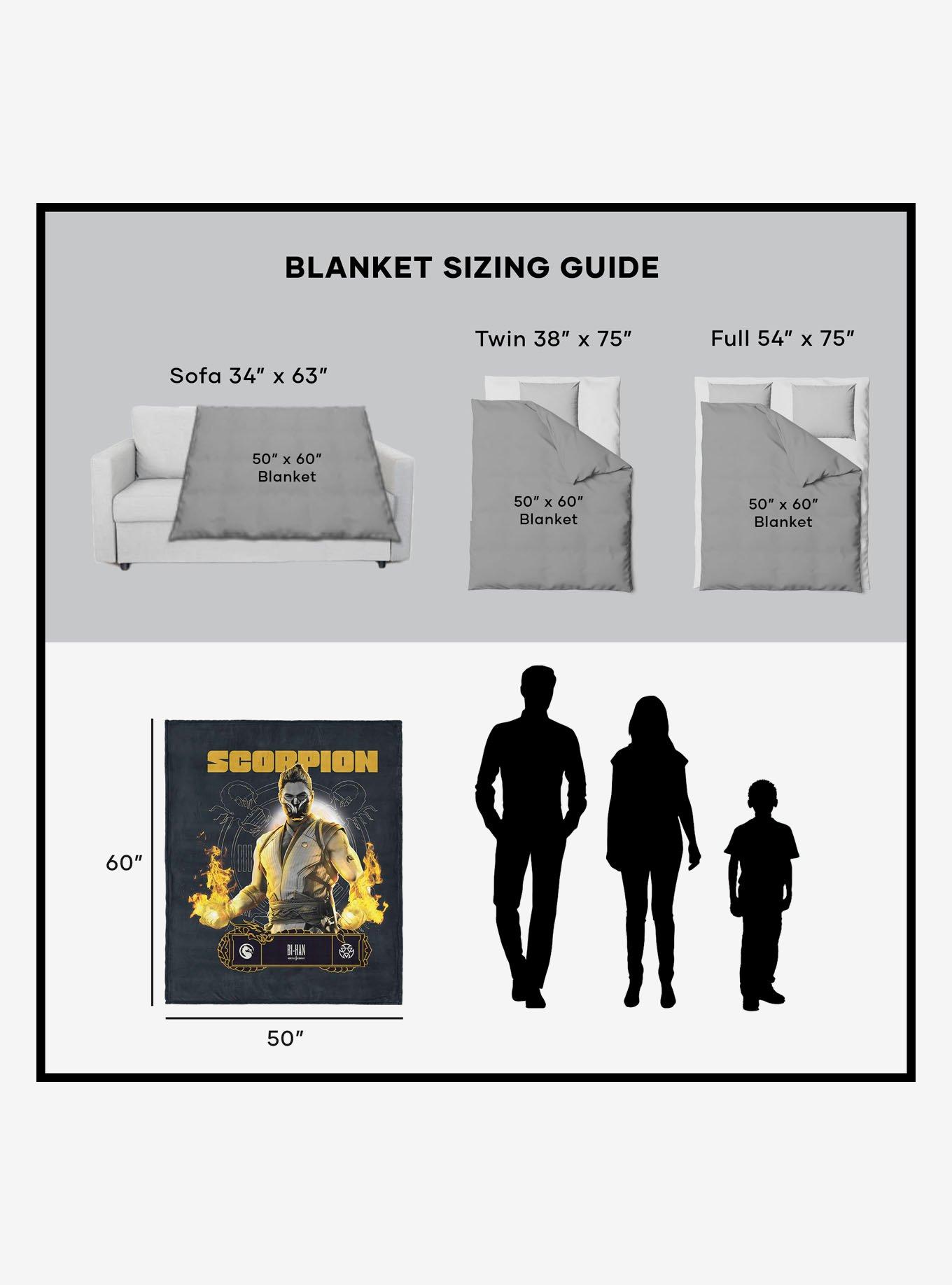 Mortal Kombat Scorpion Bi-Han Silk Touch Throw Blanket, , alternate