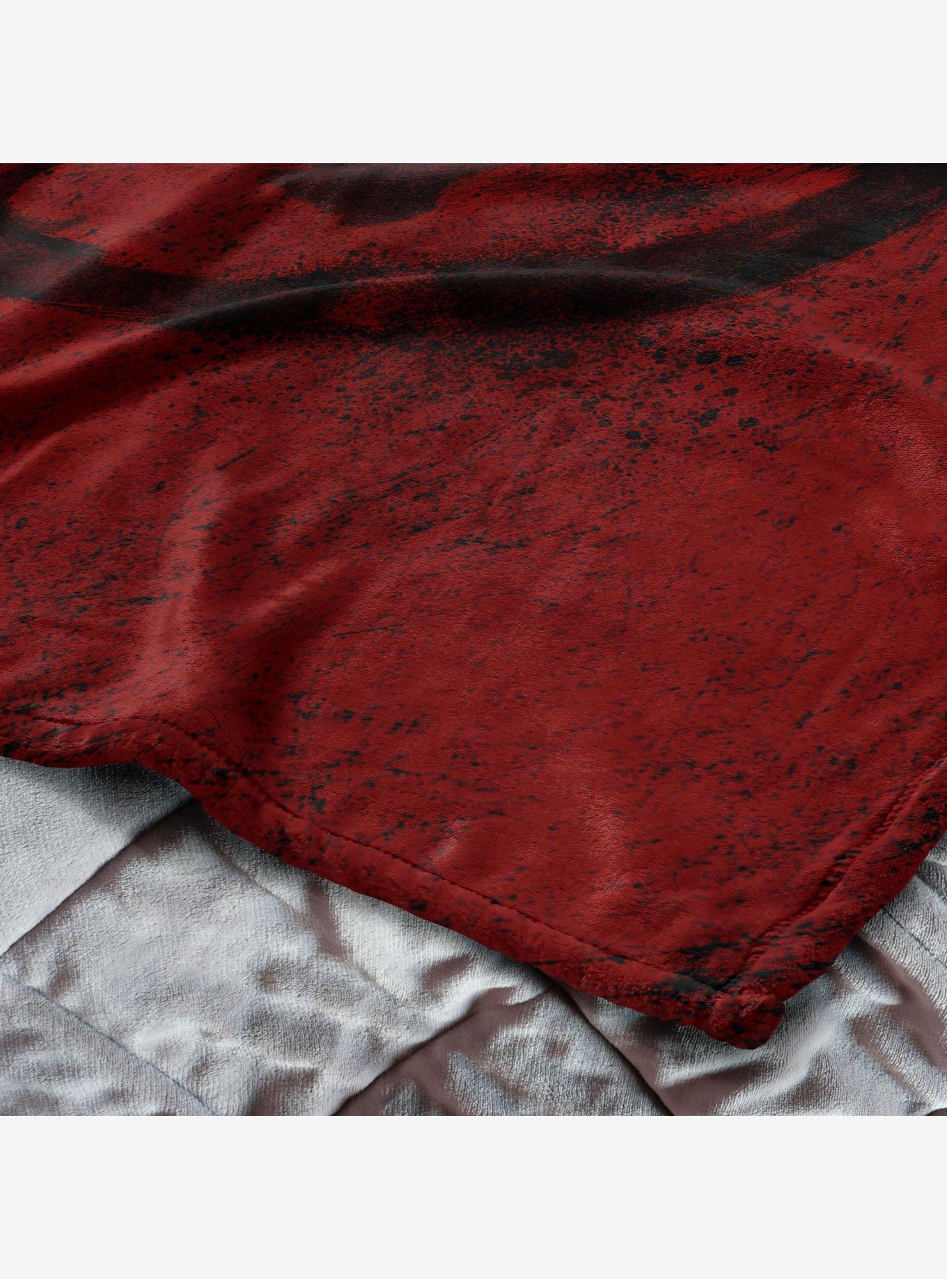 Mortal Kombat Logo Red Silk Touch Throw Blanket, , alternate