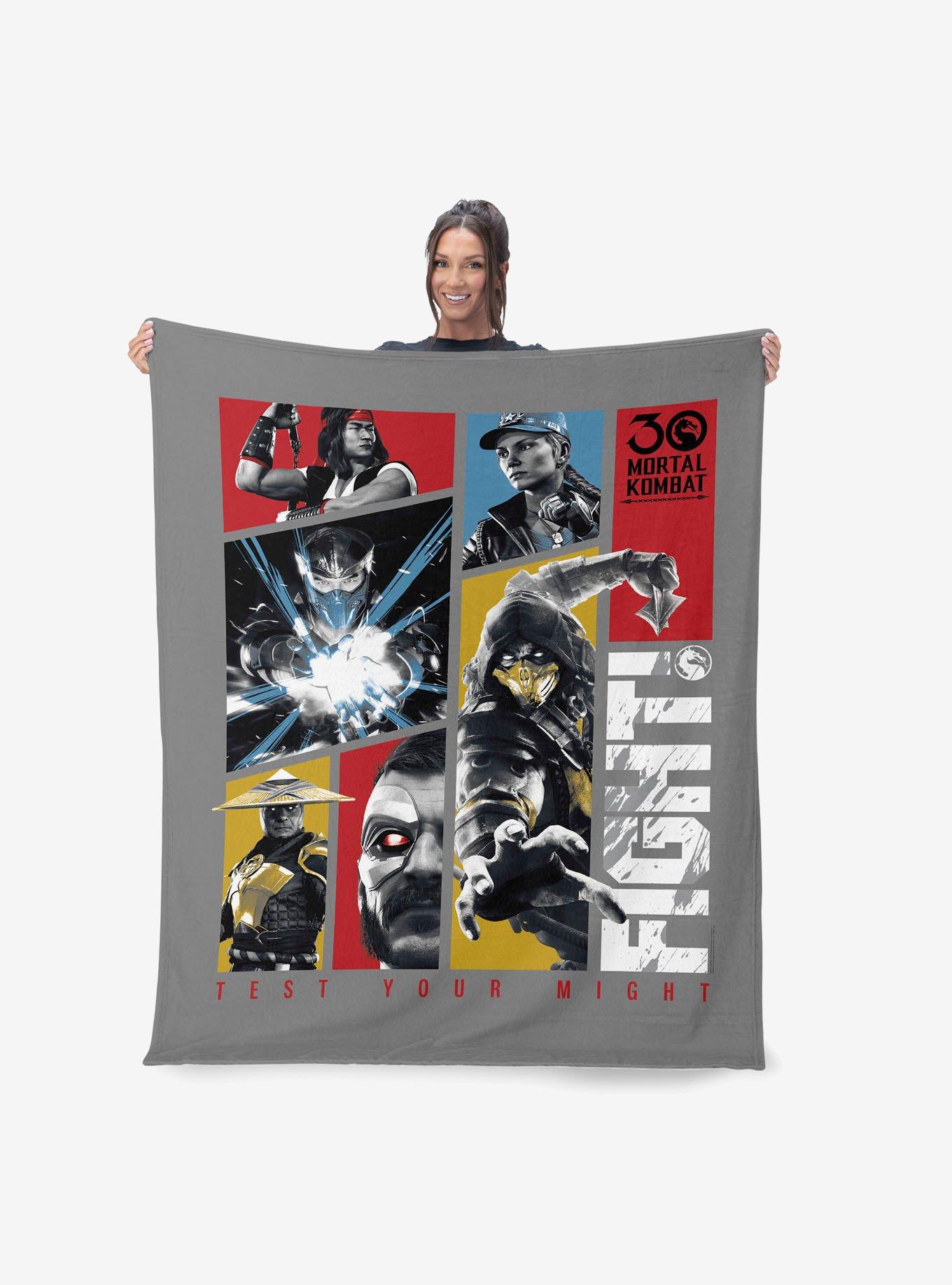 Mortal Kombat Test Your Might Silk Touch Throw Blanket, , hi-res