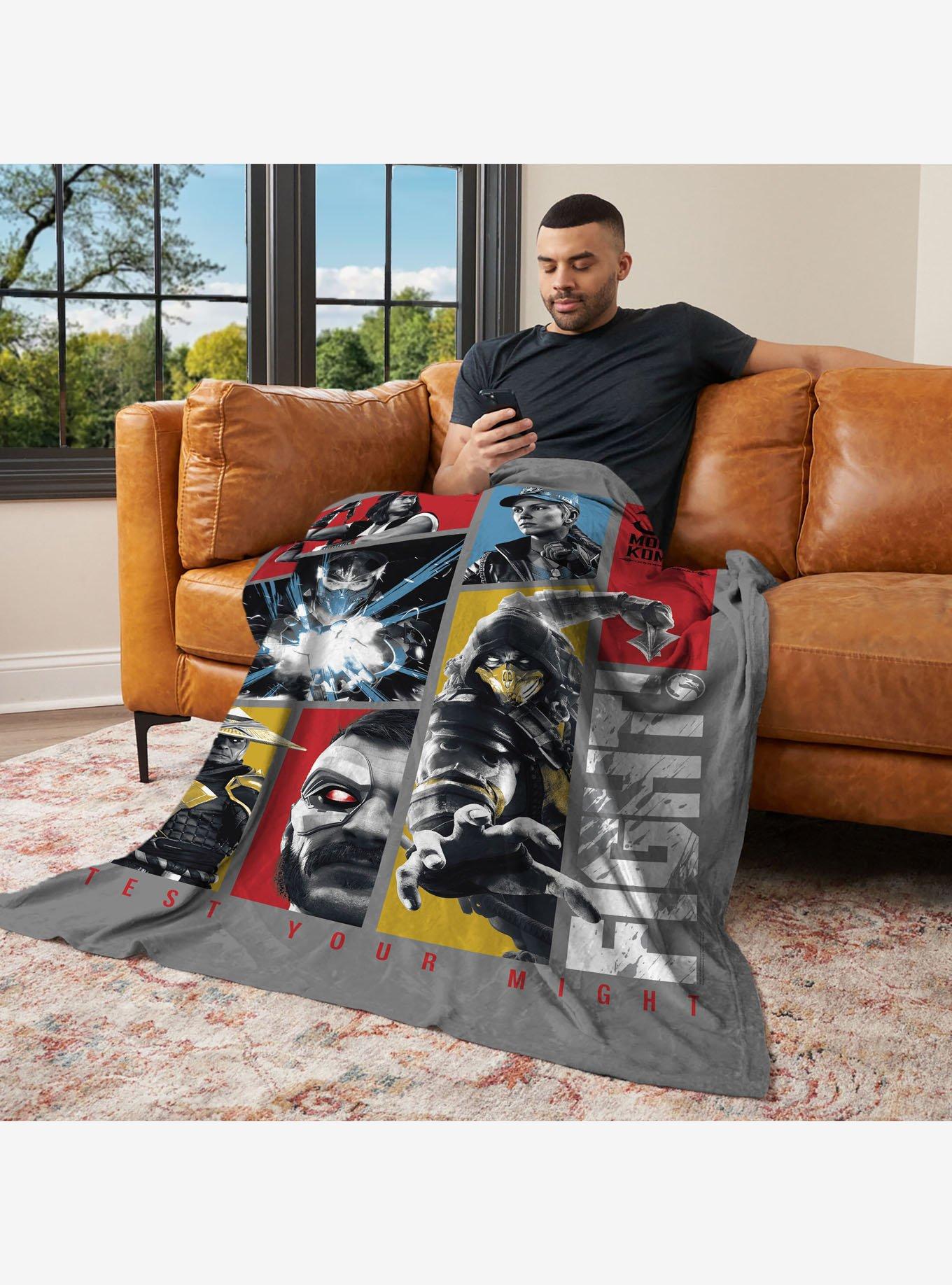 Mortal Kombat Test Your Might Silk Touch Throw Blanket, , alternate