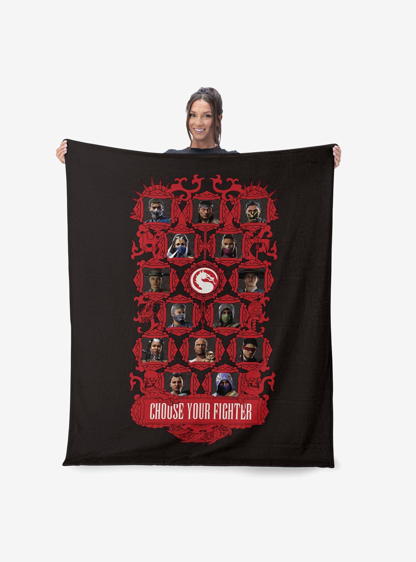 Mortal Kombat Choose Your Fighter Silk Touch Throw Blanket, , hi-res
