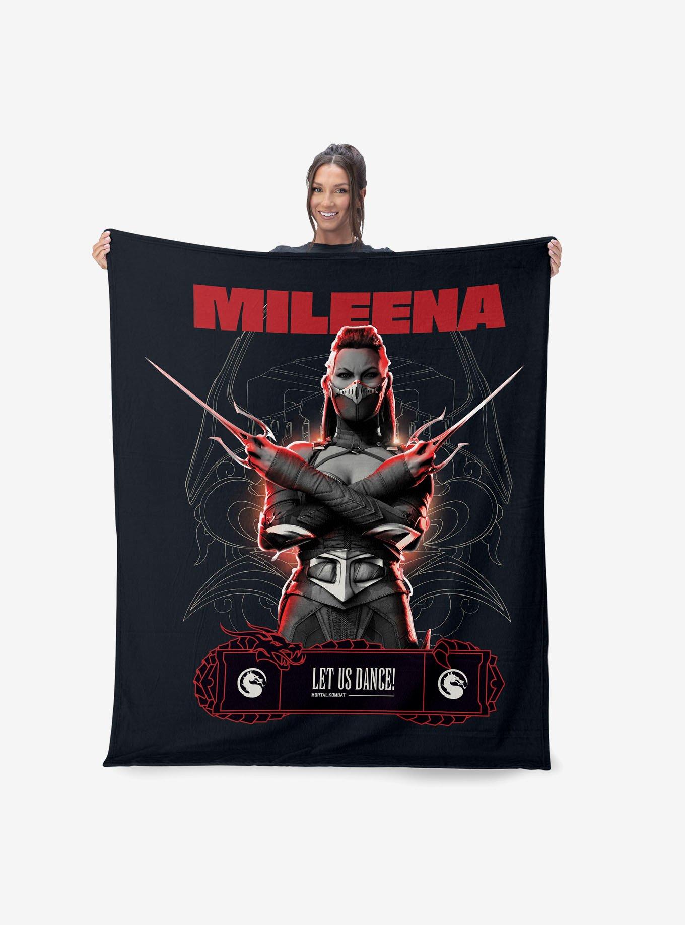 Mortal Kombat Mileena Let Us Dance Silk Touch Throw Blanket, , hi-res