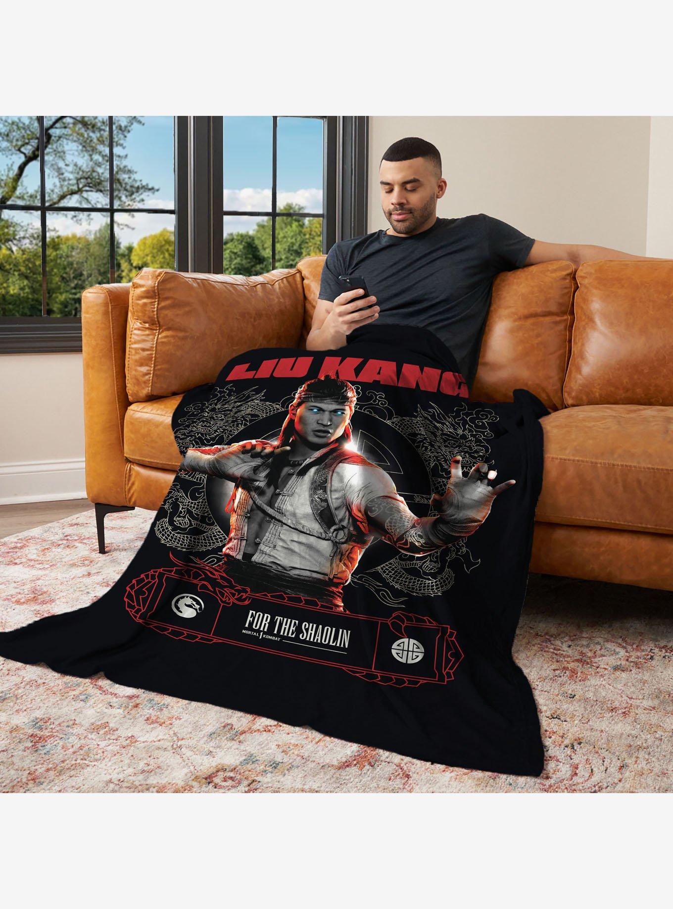 Mortal Kombat Liu Kang For the Shaolin Silk Touch Throw Blanket, , alternate