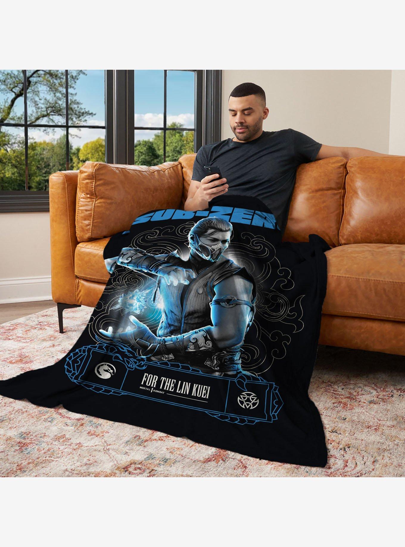 Mortal Kombat Subzero For the Lin Kuei Silk Touch Throw Blanket, , alternate