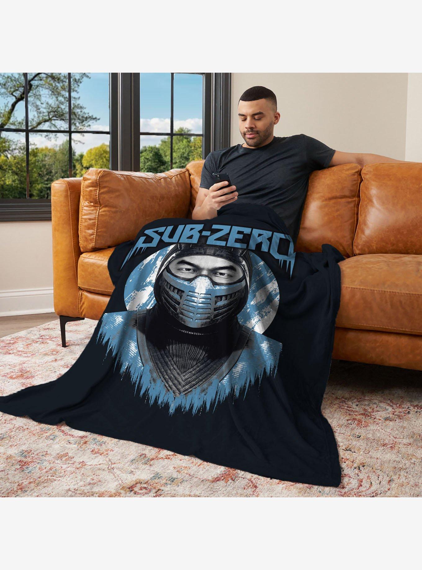 Mortal Kombat Subzero Silk Touch Throw Blanket, , alternate