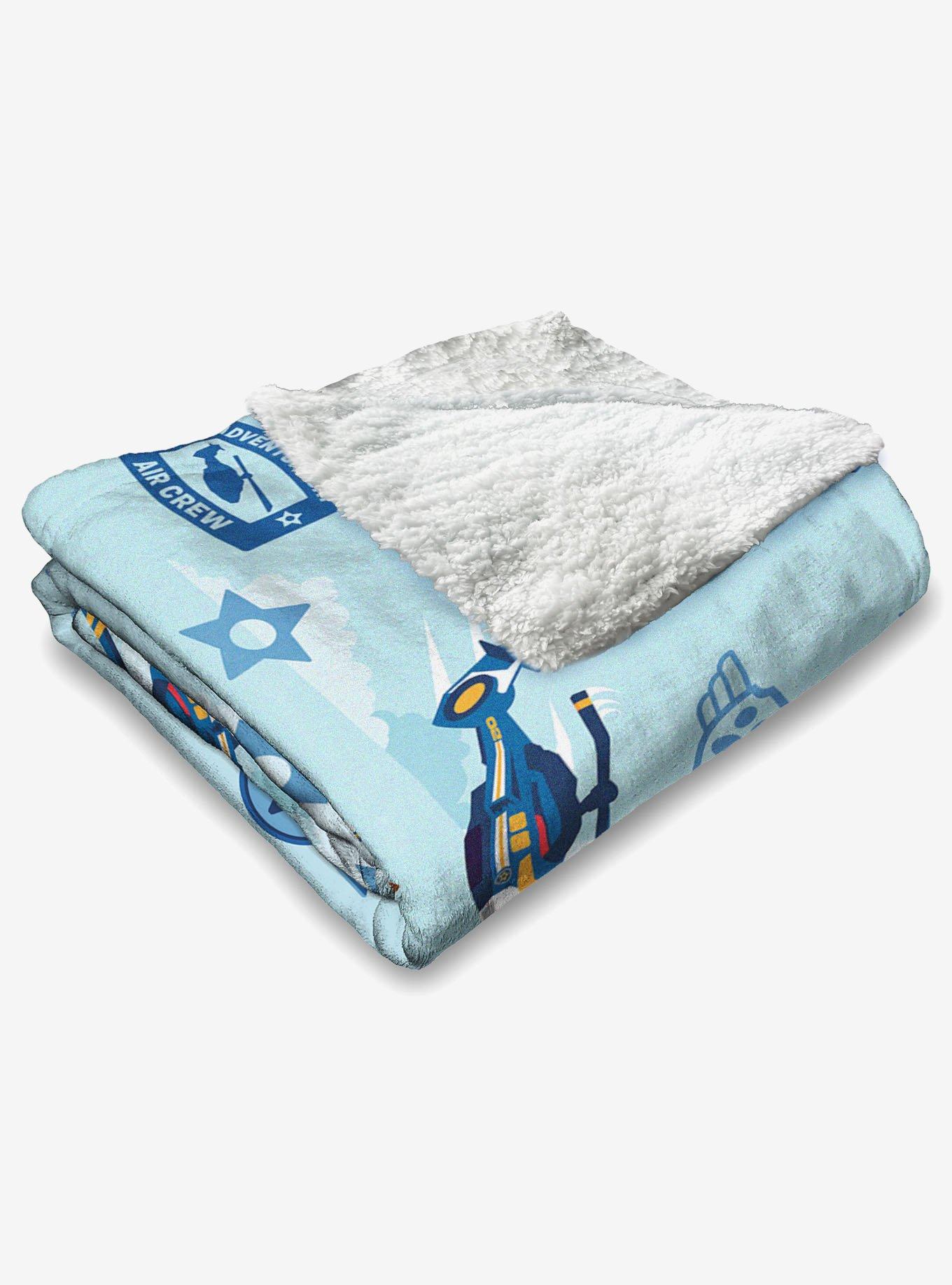 Paw Patrol Chase Rescue Pattern Silk Touch Sherpa Throw Blanket, , alternate