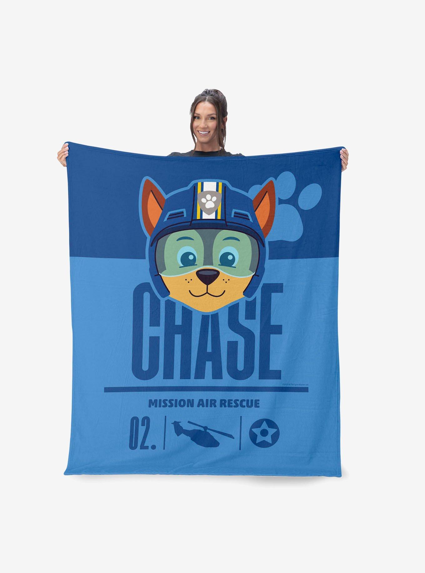 Paw Patrol Chase Mission Silk Touch Sherpa Throw Blanket, , hi-res