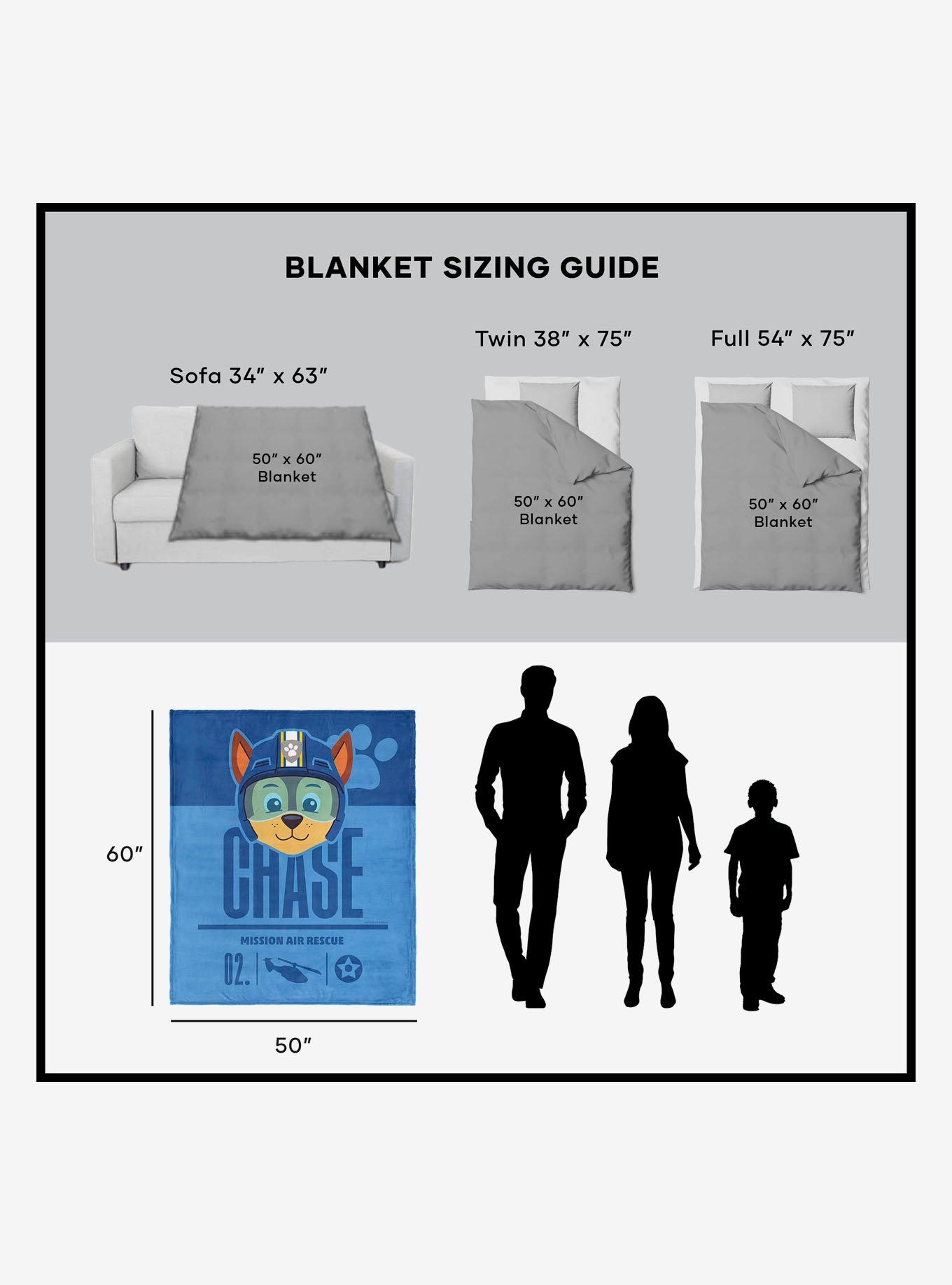 Paw Patrol Chase Mission Silk Touch Sherpa Throw Blanket, , alternate