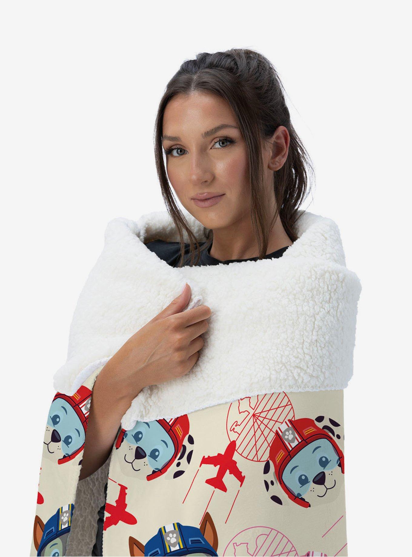 Paw Patrol Air Rescue Pattern Silk Touch Sherpa Throw Blanket, , alternate