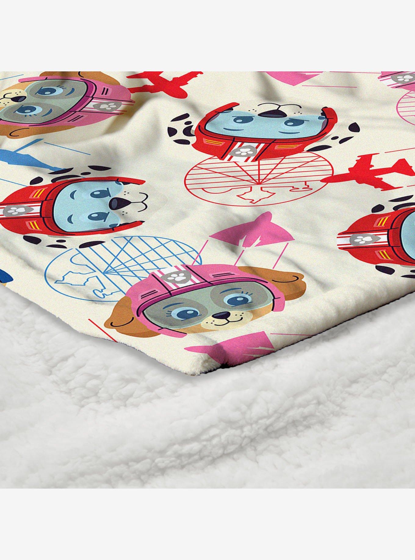 Paw Patrol Air Rescue Pattern Silk Touch Sherpa Throw Blanket, , alternate