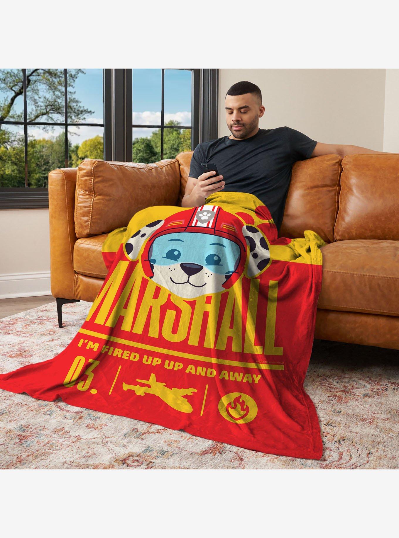 Paw Patrol Marshall Fired Up 50x60" Silk Touch Throw Blanket, , alternate