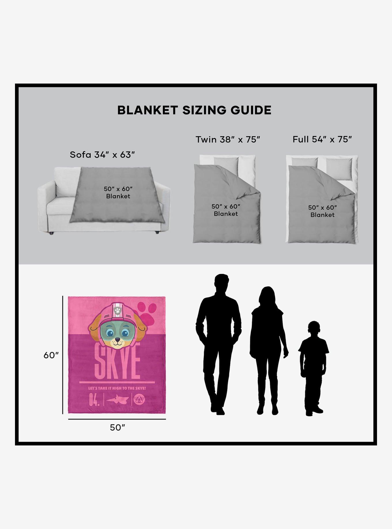 Paw Patrol High to the Skye 50x60" Silk Touch Throw Blanket, , alternate