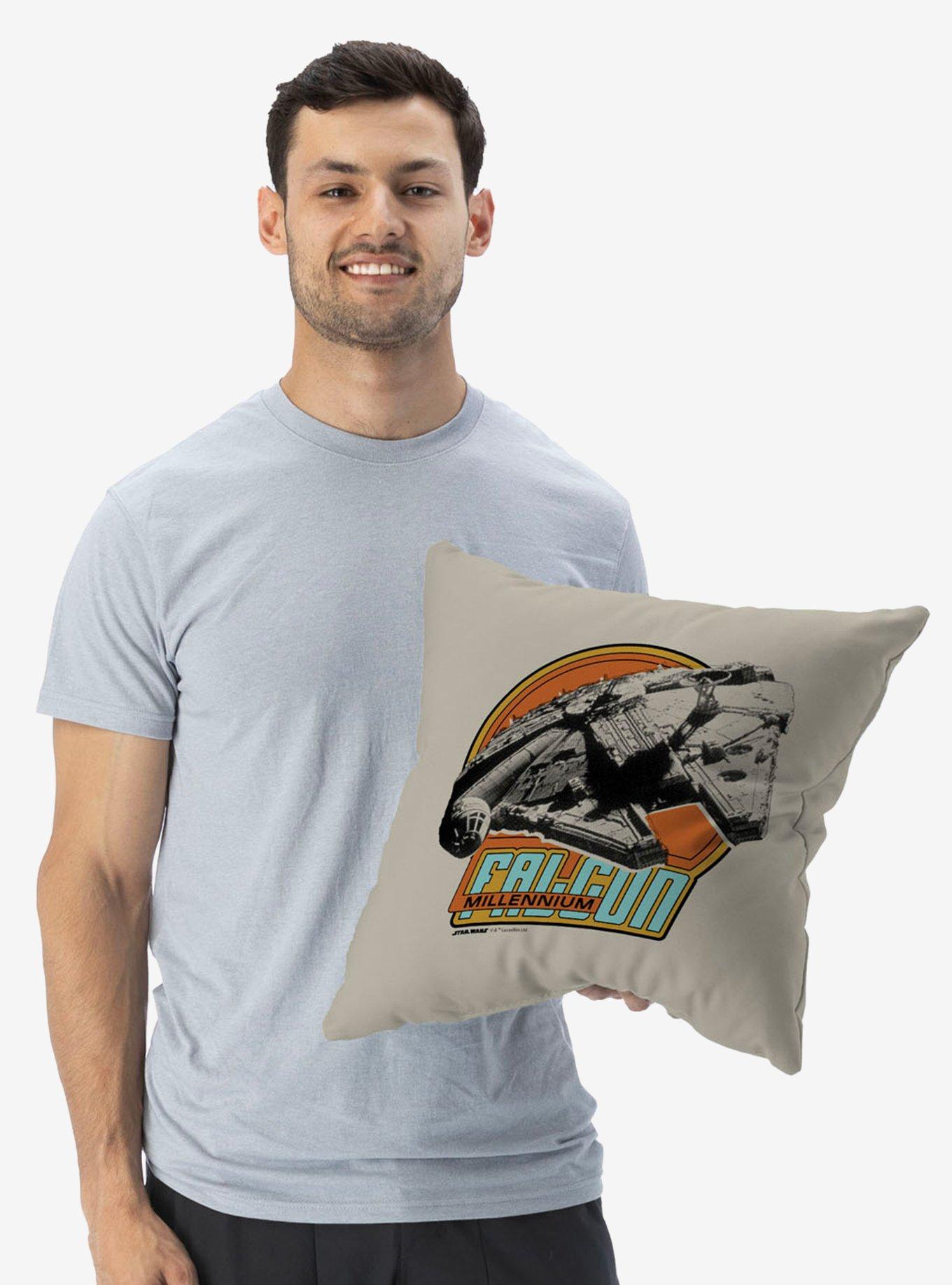 Star Wars Classic Retro Millennium Falcon Throw Pillow, , alternate