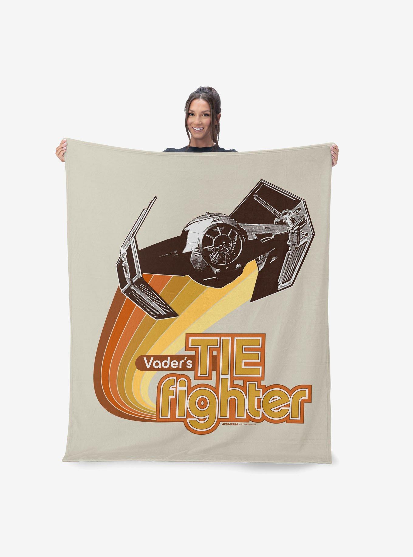 Star Wars Classic Vader's Tie Fighter Silk Touch Throw Blanket, , alternate