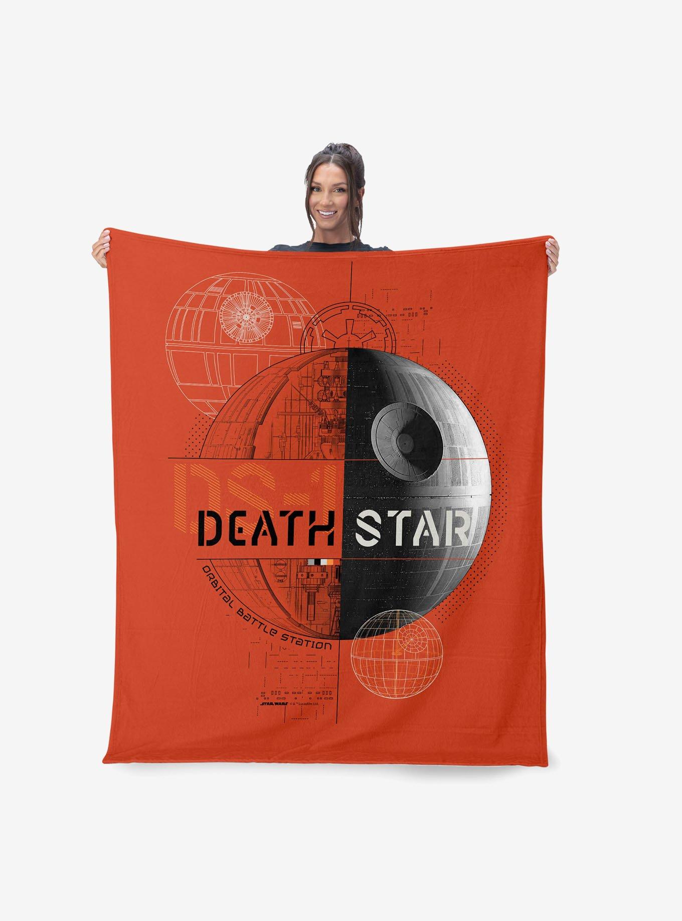 Star Wars Classic Death Star Blueprint Silk Touch Throw Blanket, , alternate