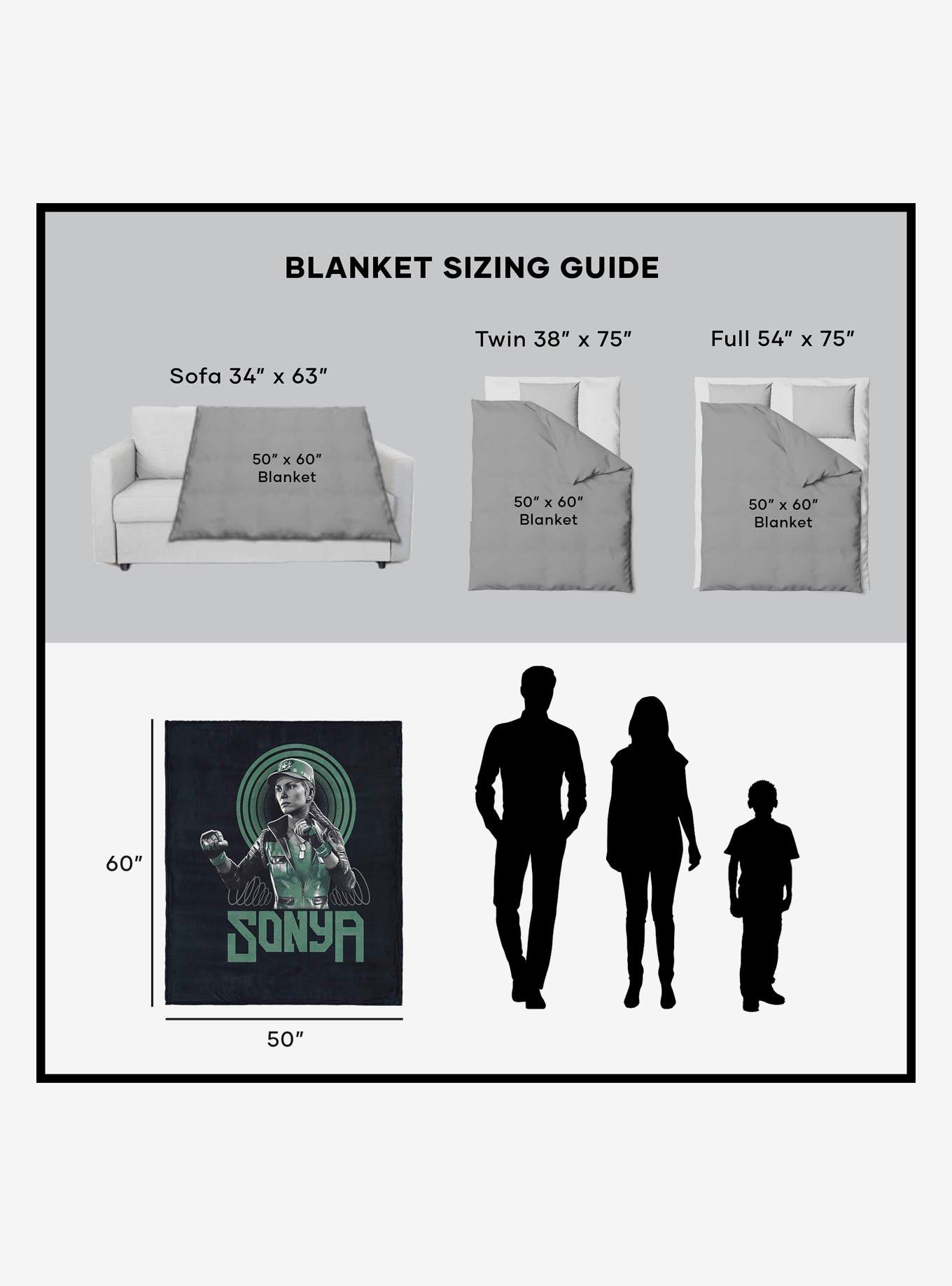 Mortal Kombat Sonya Silk Touch Throw Blanket, , alternate