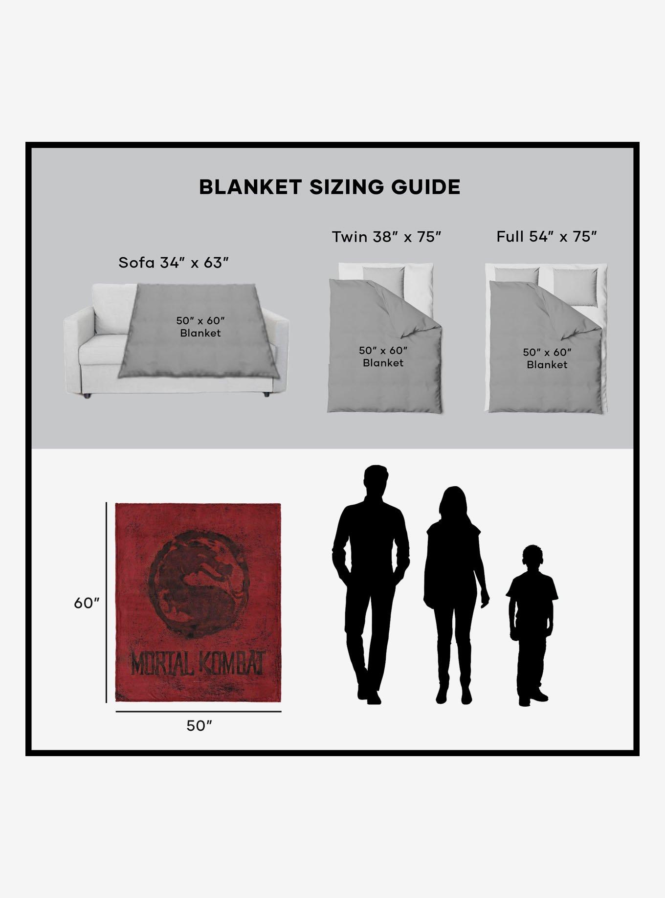 Mortal Kombat Logo Red Silk Touch Throw Blanket, , alternate