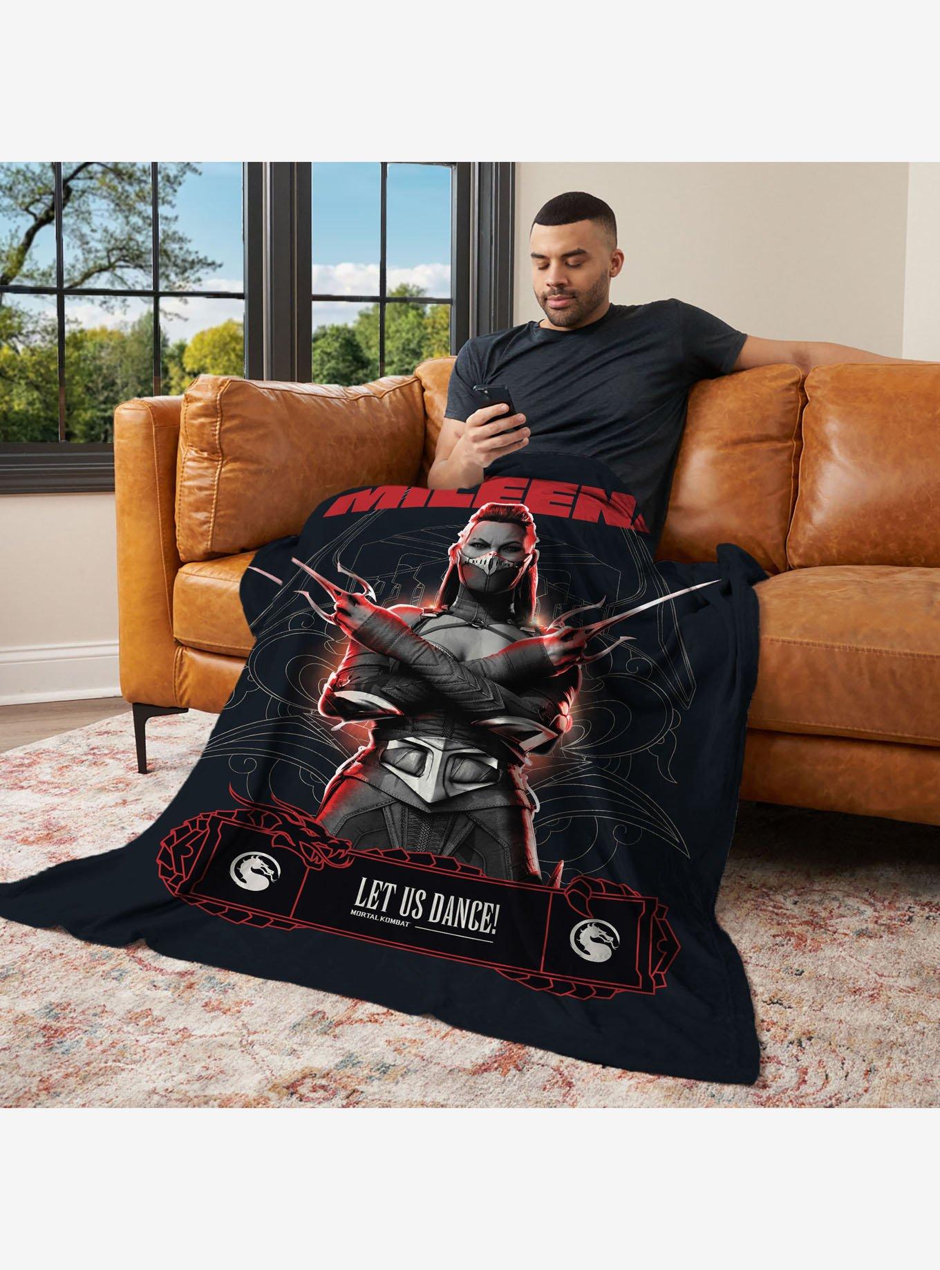 Mortal Kombat Mileena Let Us Dance Silk Touch Throw Blanket, , alternate