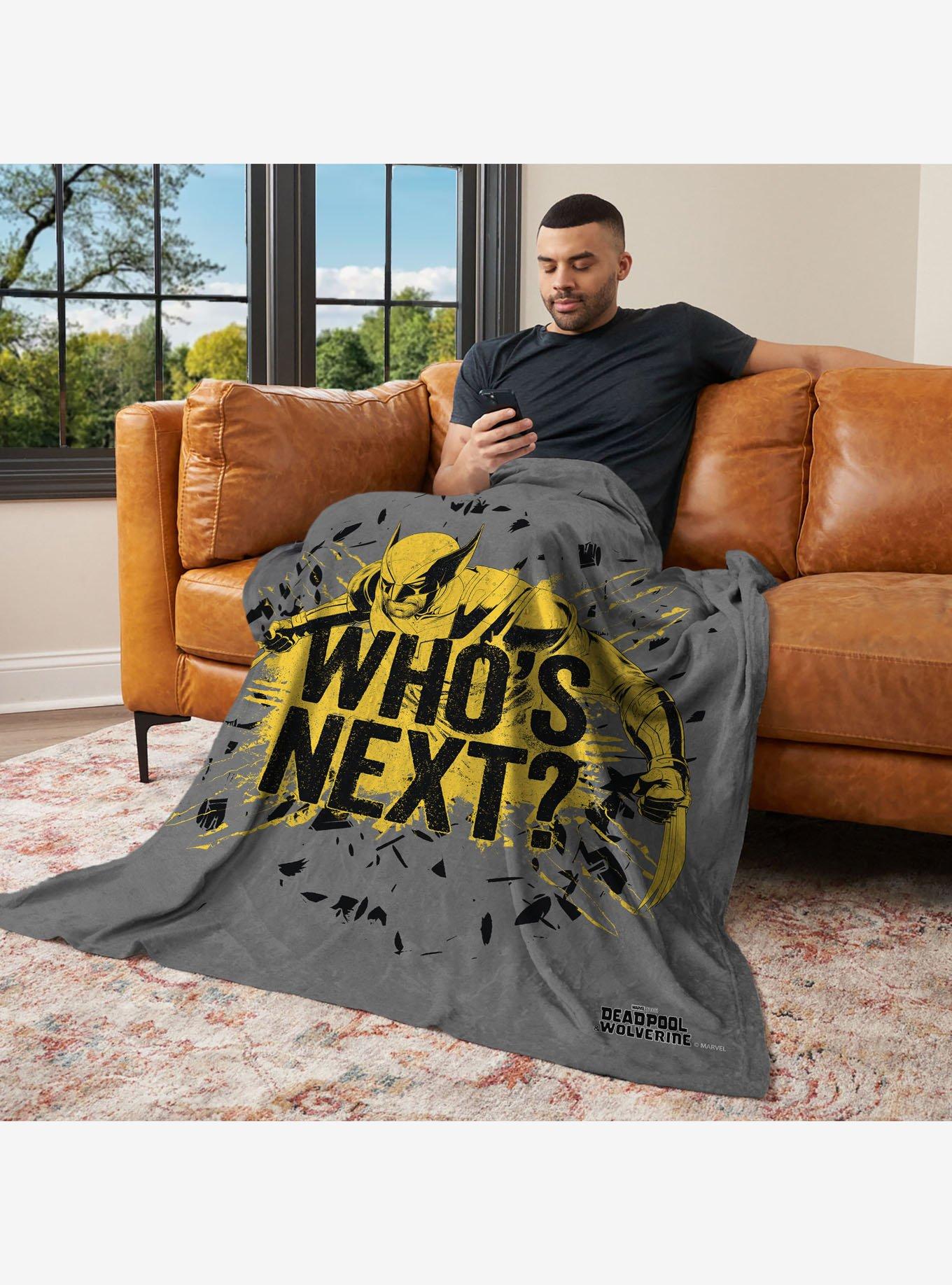 Marvel Deadpool 3 Who's Next Silk Touch Throw Blanket, , alternate
