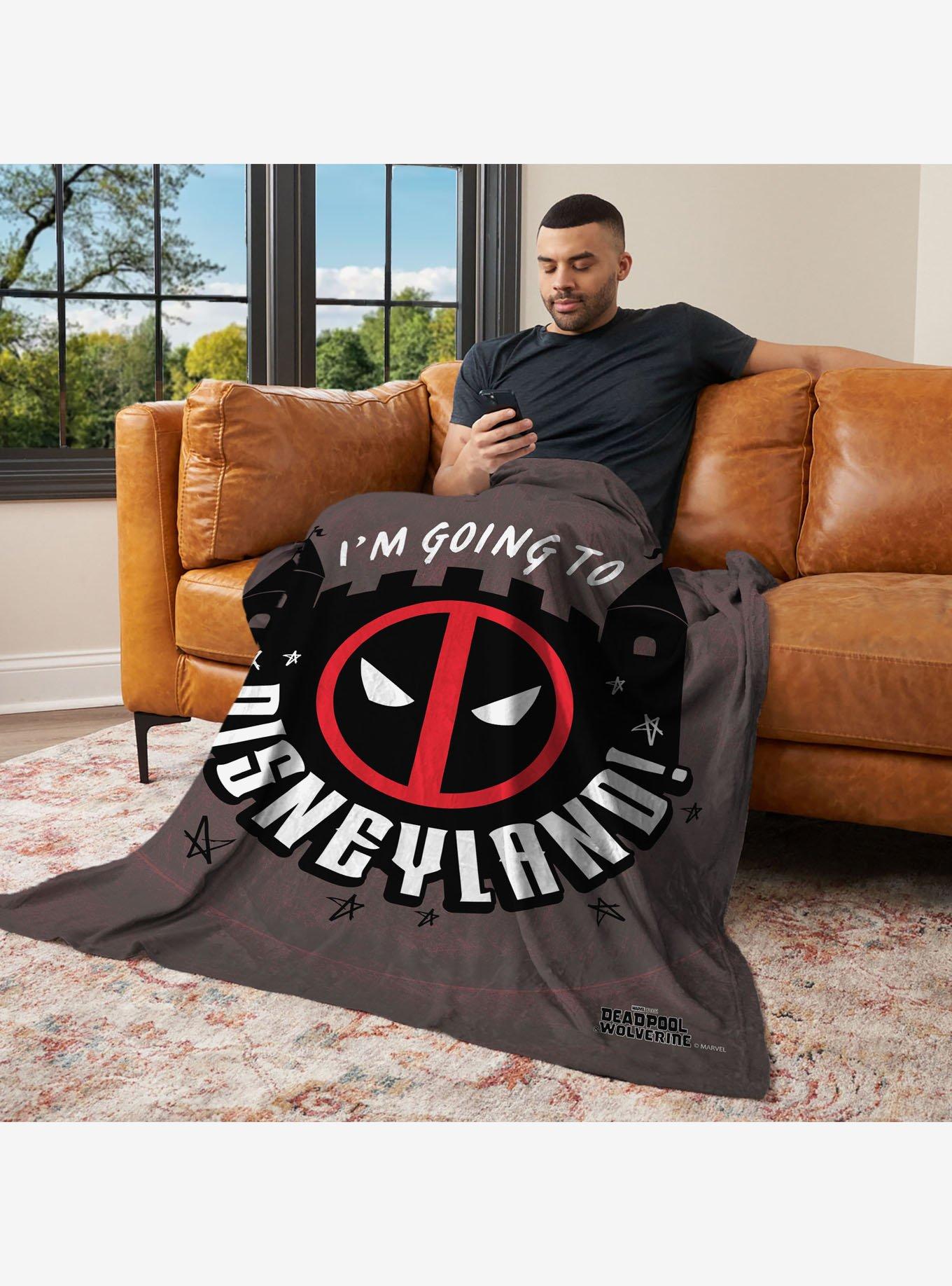 Marvel Deadpool 3 To Disneyland Silk Touch Throw Blanket, , alternate