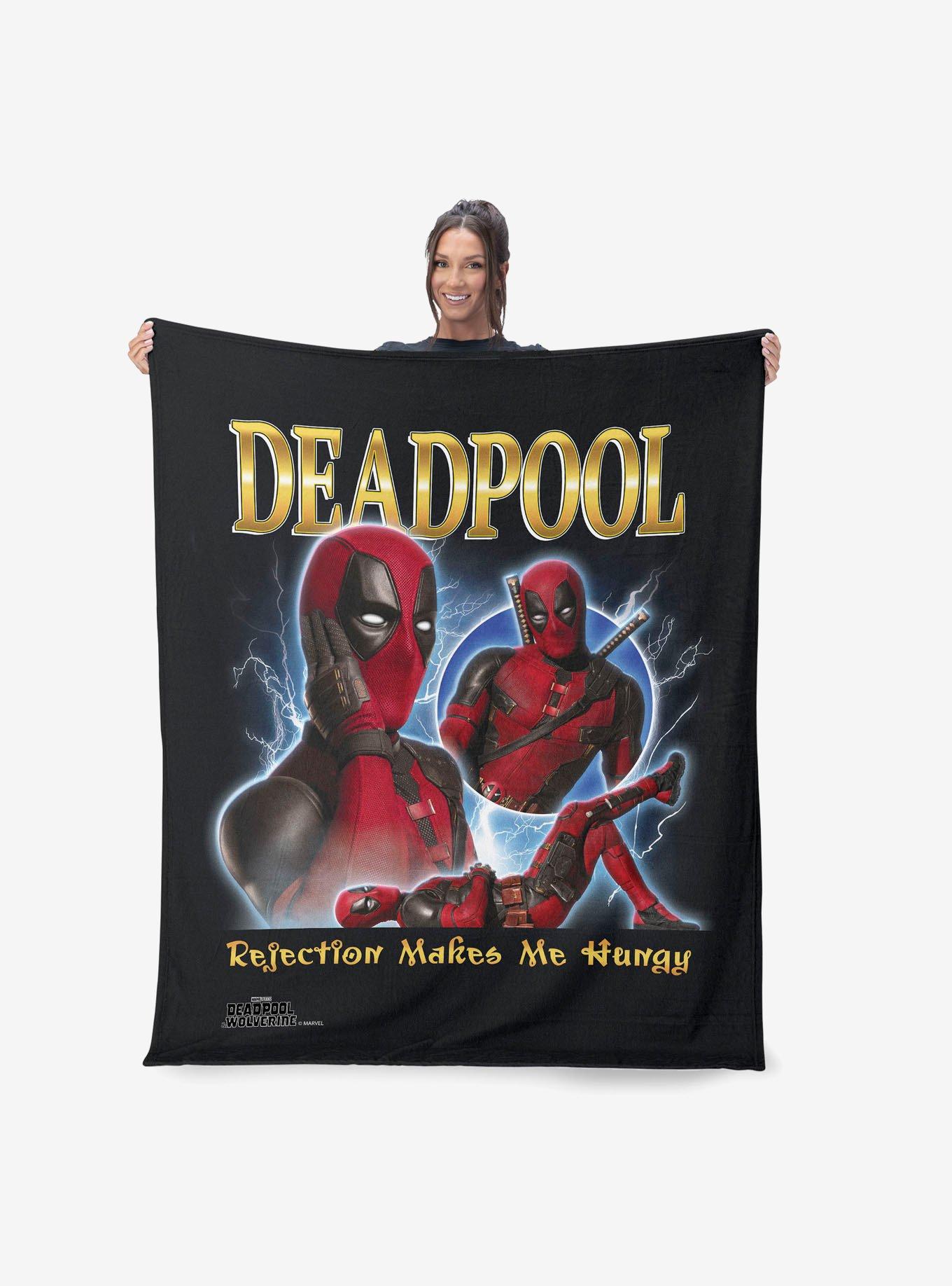 Marvel Deadpool 3 Makes Me Hungry Silk Touch Throw Blanket, , hi-res