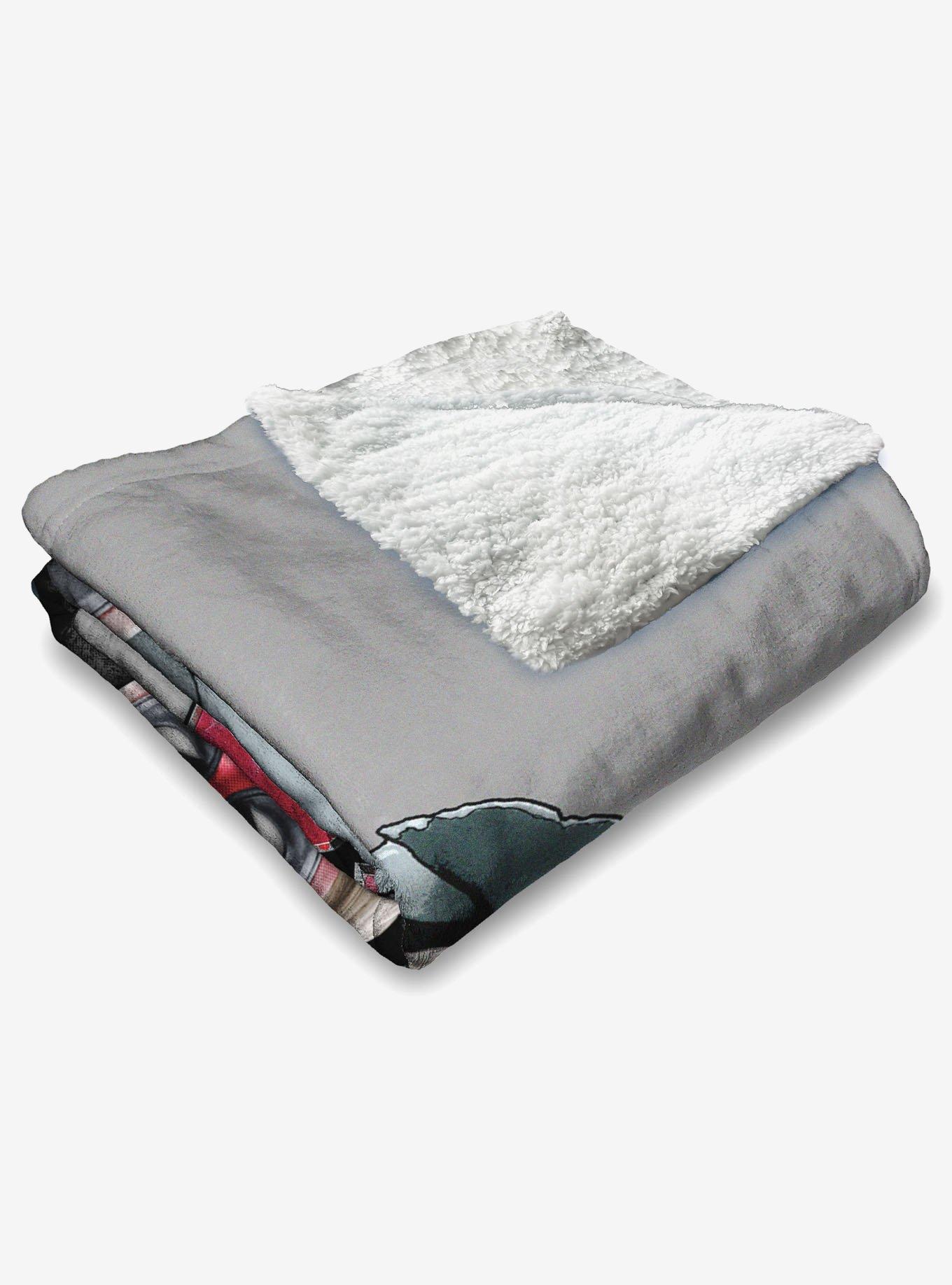 Marvel Deadpool 3 XOXO Ladypool Silk Touch Sherpa Throw Blanket, , alternate
