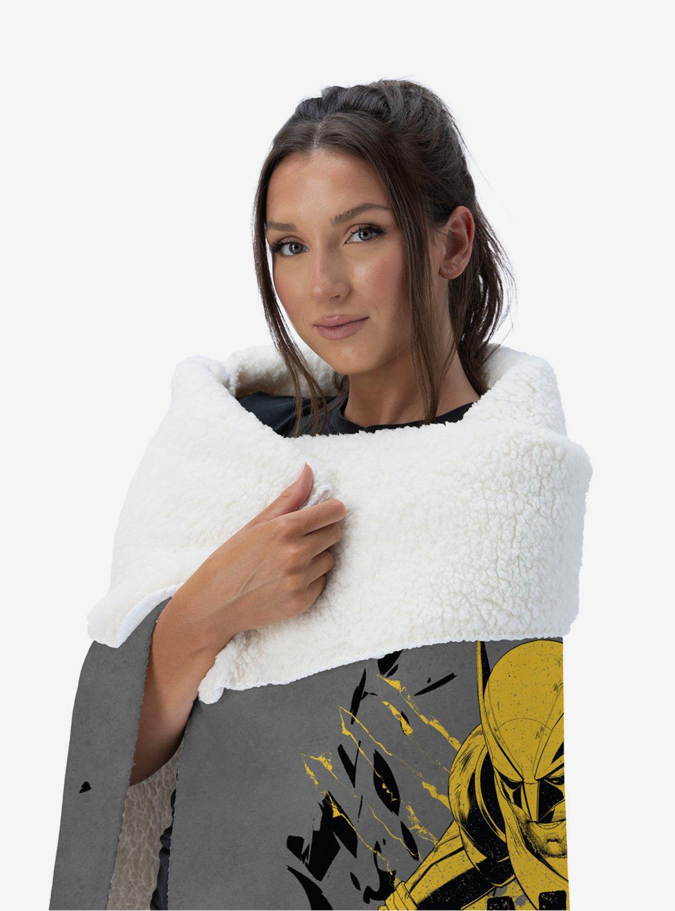 Marvel Deadpool 3 Who's Next Silk Touch Sherpa Throw Blanket, , alternate