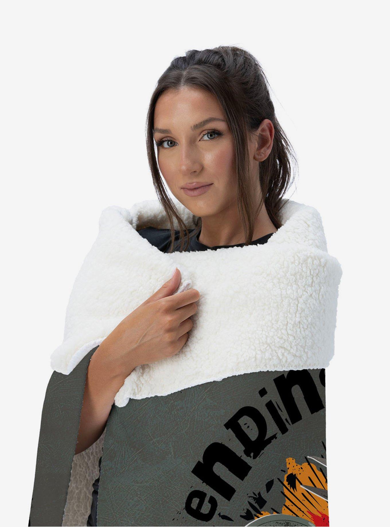 Marvel Deadpool 3 We Deserve Silk Touch Sherpa Throw Blanket, , alternate
