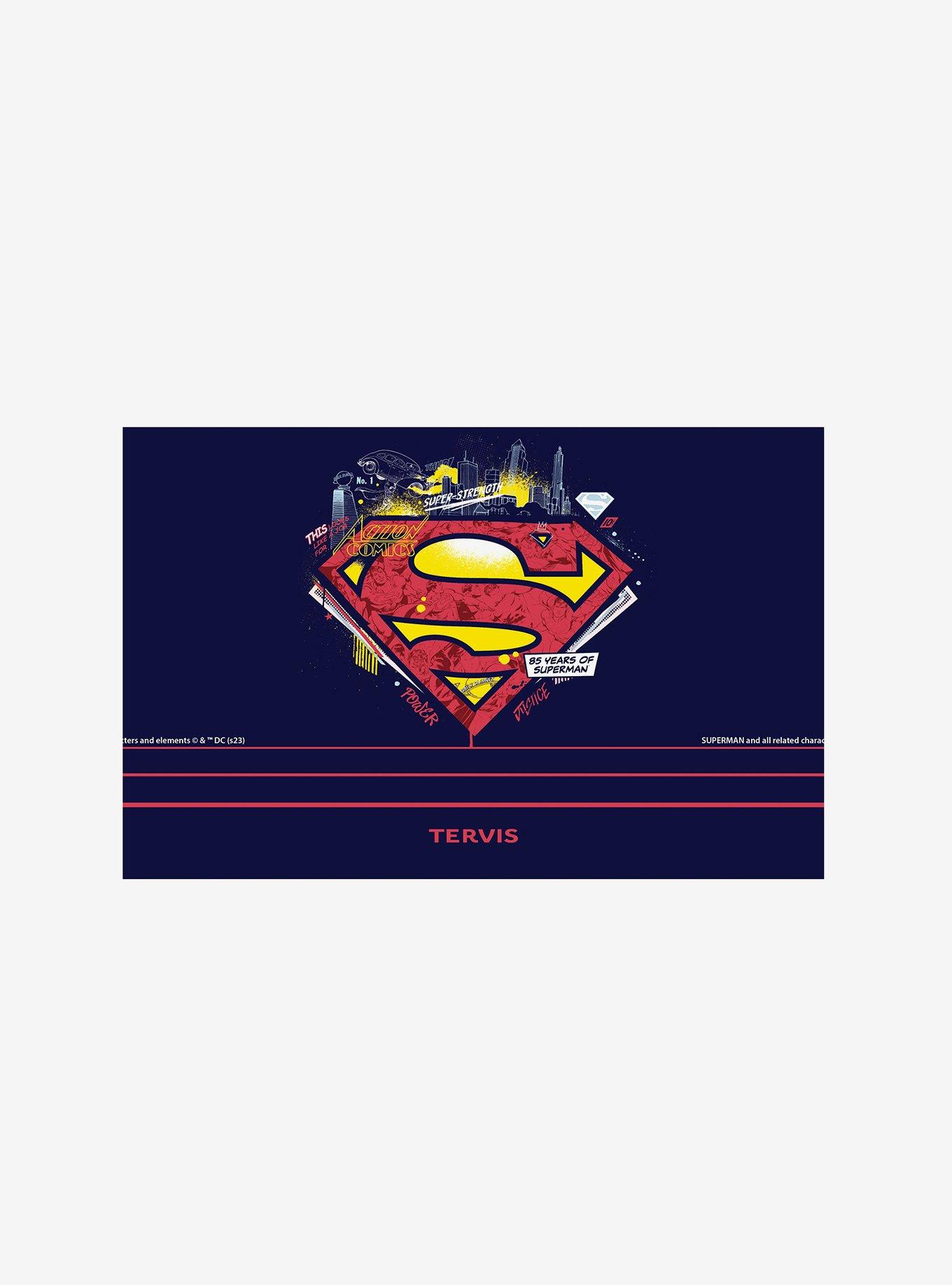 DC Comics Superman Strength Power N Justice Triple Insulated Tumbler Travel Cup, , alternate