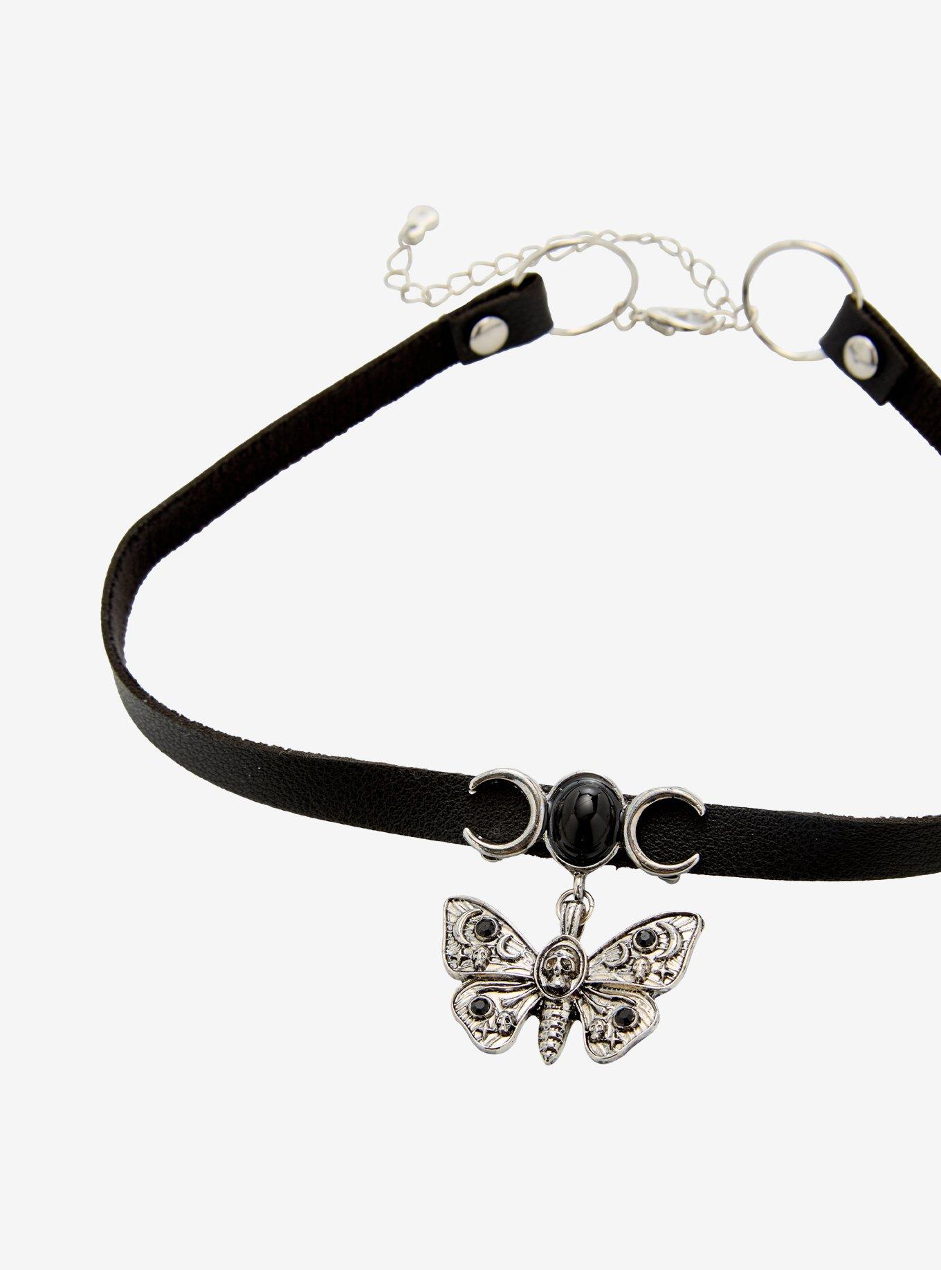 Cosmic Aura Death Moth Moon Choker, , alternate