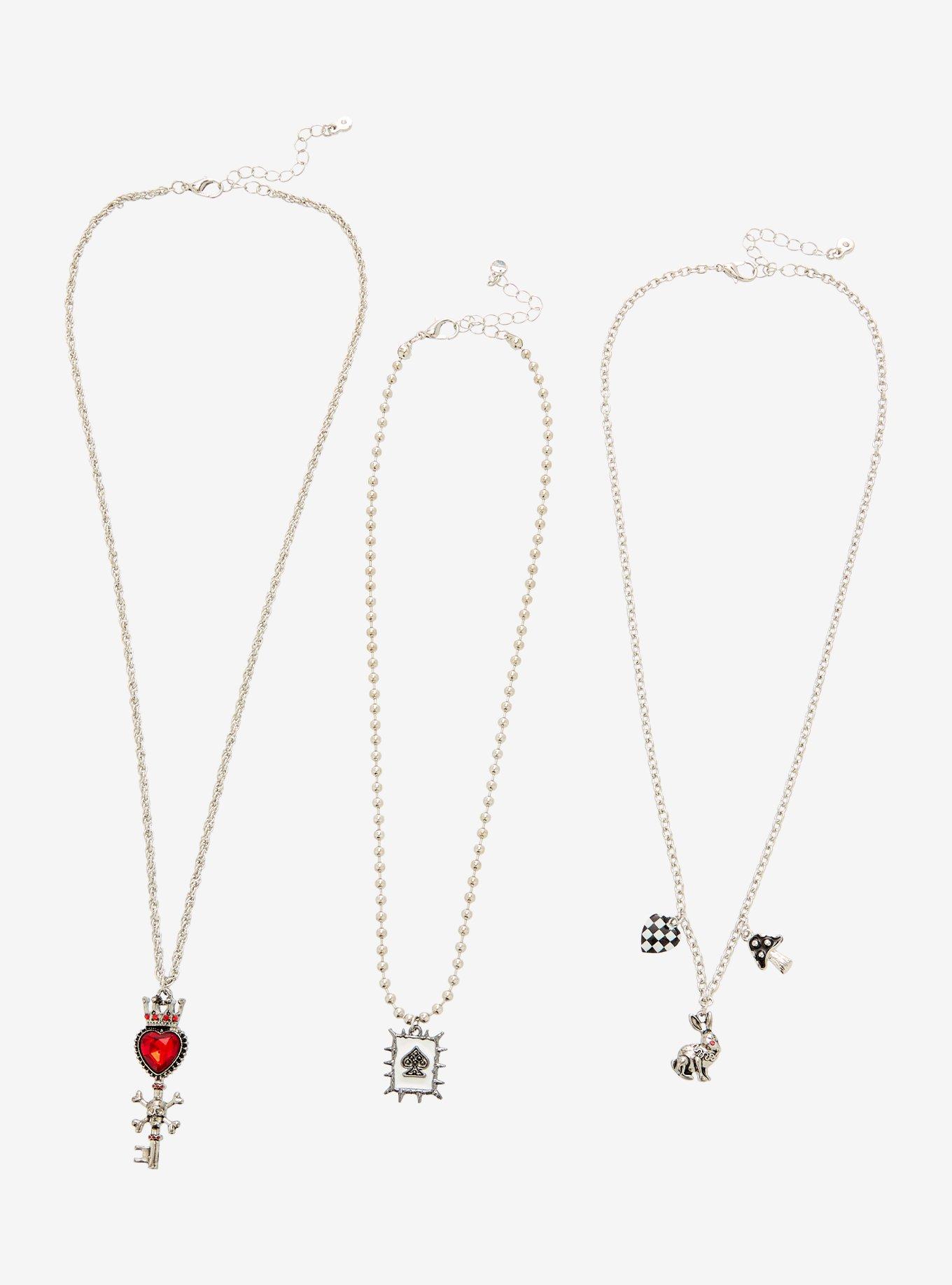 Thorn & Fable Mad Tea Party Skeleton Key Necklace Set, , alternate