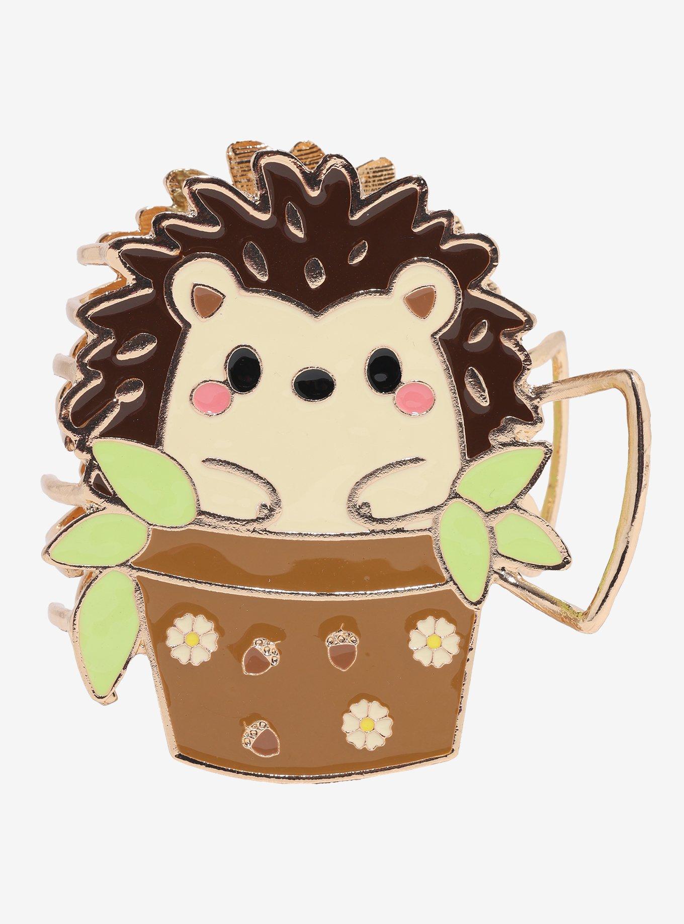 Thorn & Fable Hedgehog Planter Claw Hair Clip, , hi-res