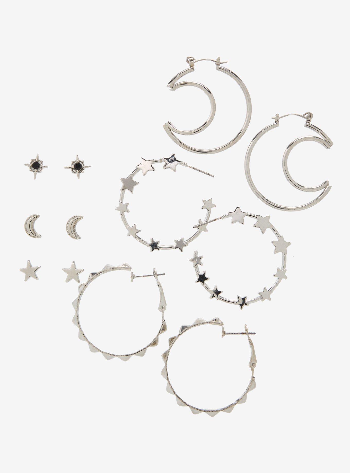 Celestial Stud & Hoop Earring Set, , hi-res