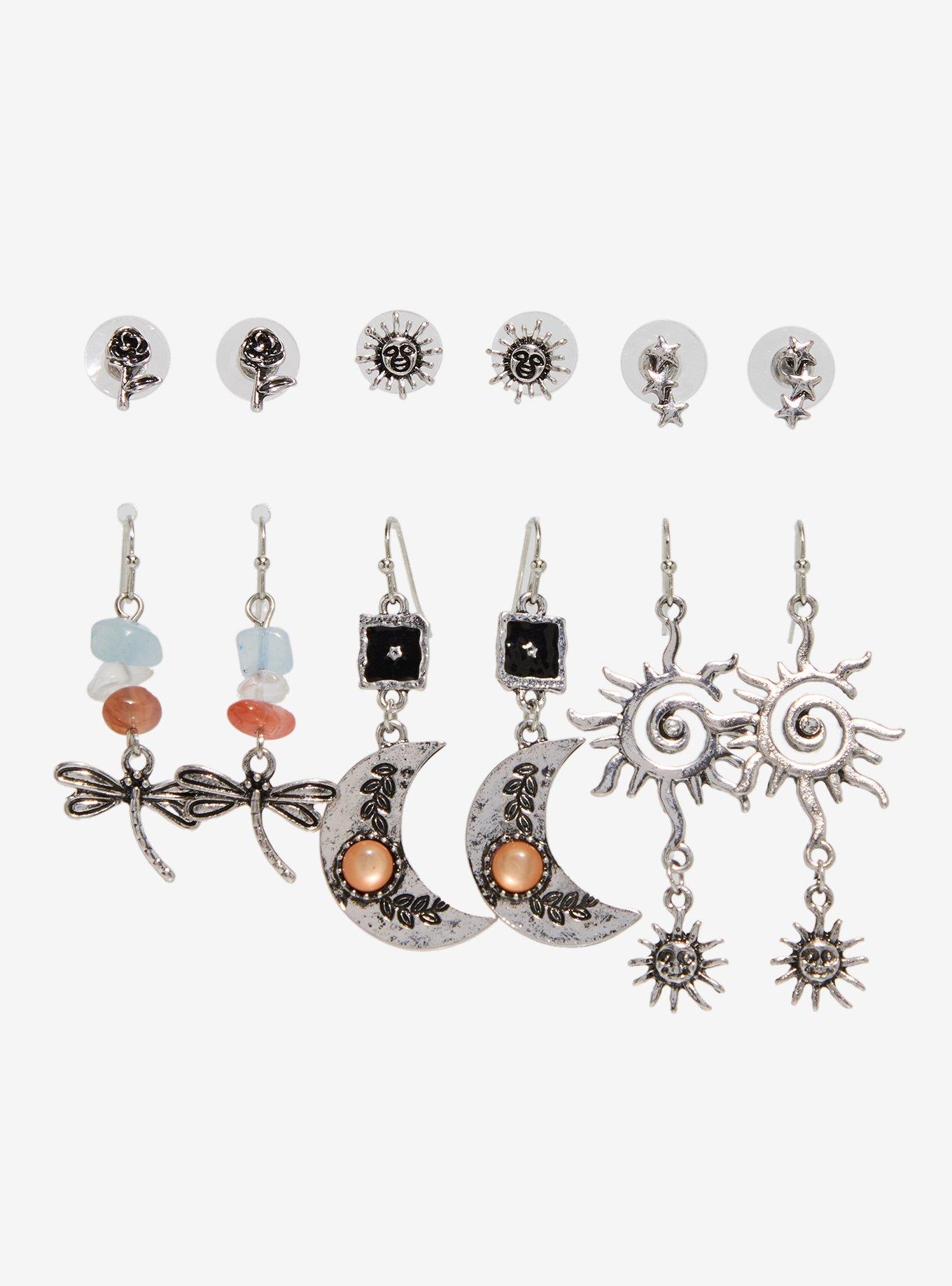Thorn & Fable Blazing Sun Crystal Earring Set, , hi-res