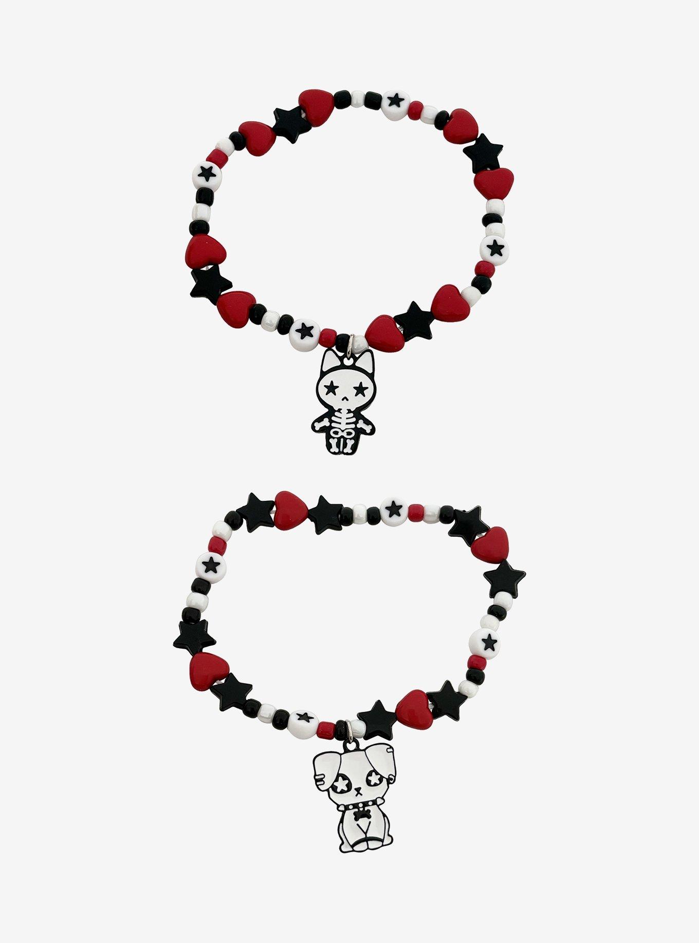 Social Collision Emo Pets Best Friend Bead Bracelet Set, , hi-res