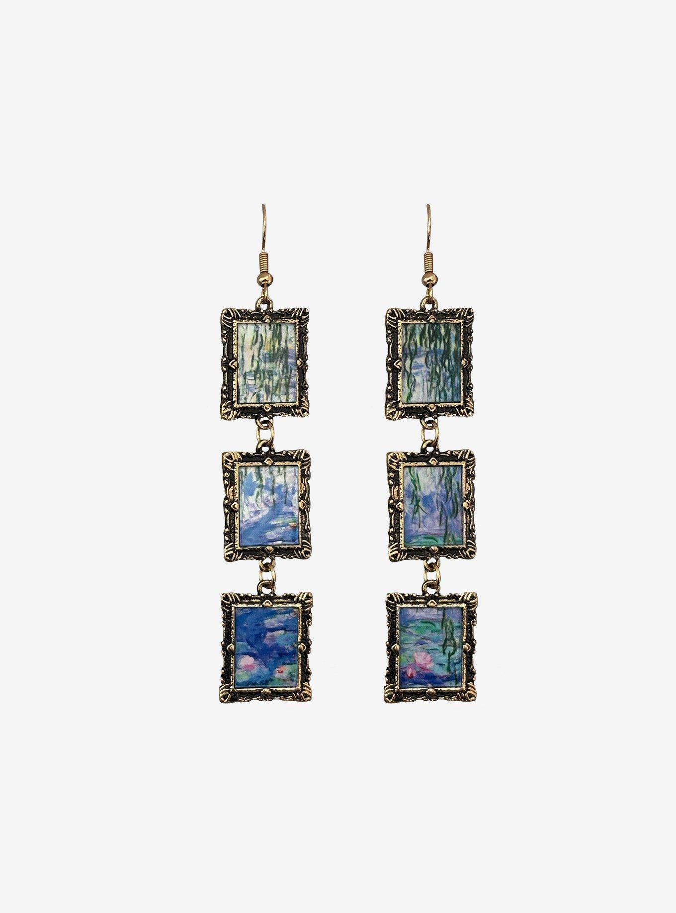 Thorn & Fable Lily Portrait Frame Earrings, , hi-res