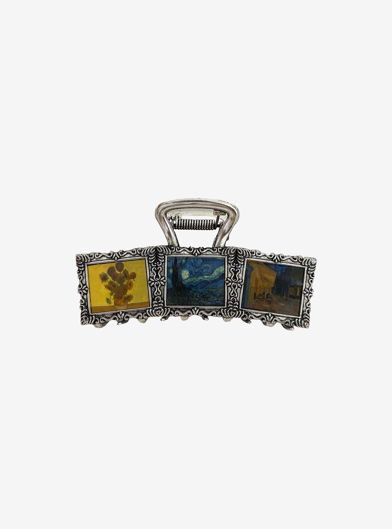 Thorn & Fable Van Gogh Art Frames Claw Hair Clip, , alternate