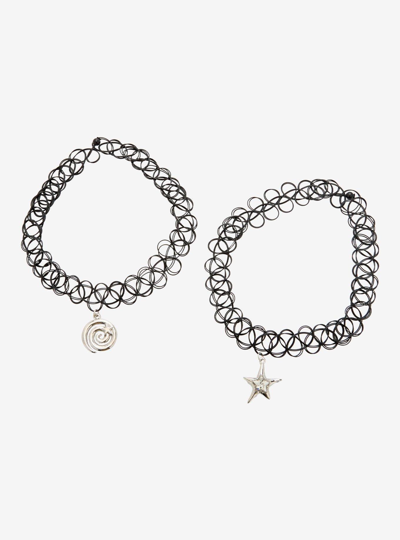 Star Spiral Tattoo Choker Set, , hi-res