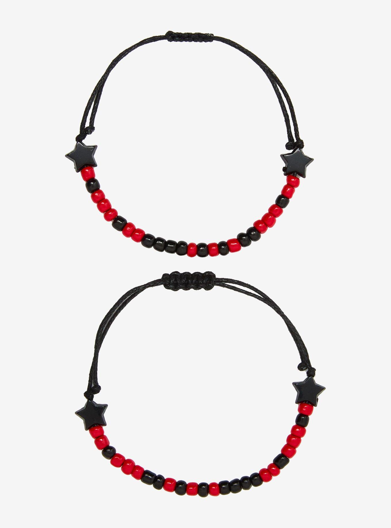 Morse Code F Off Best Friend Bead Bracelet Set, , hi-res