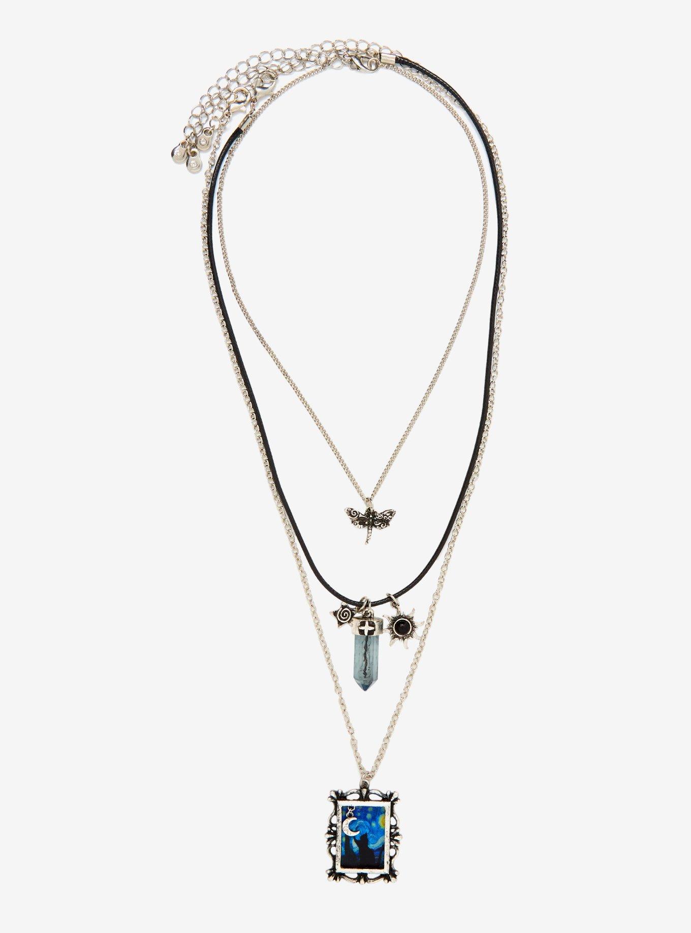 Thorn & Fable Starry Night Crystal Necklace Set, , hi-res