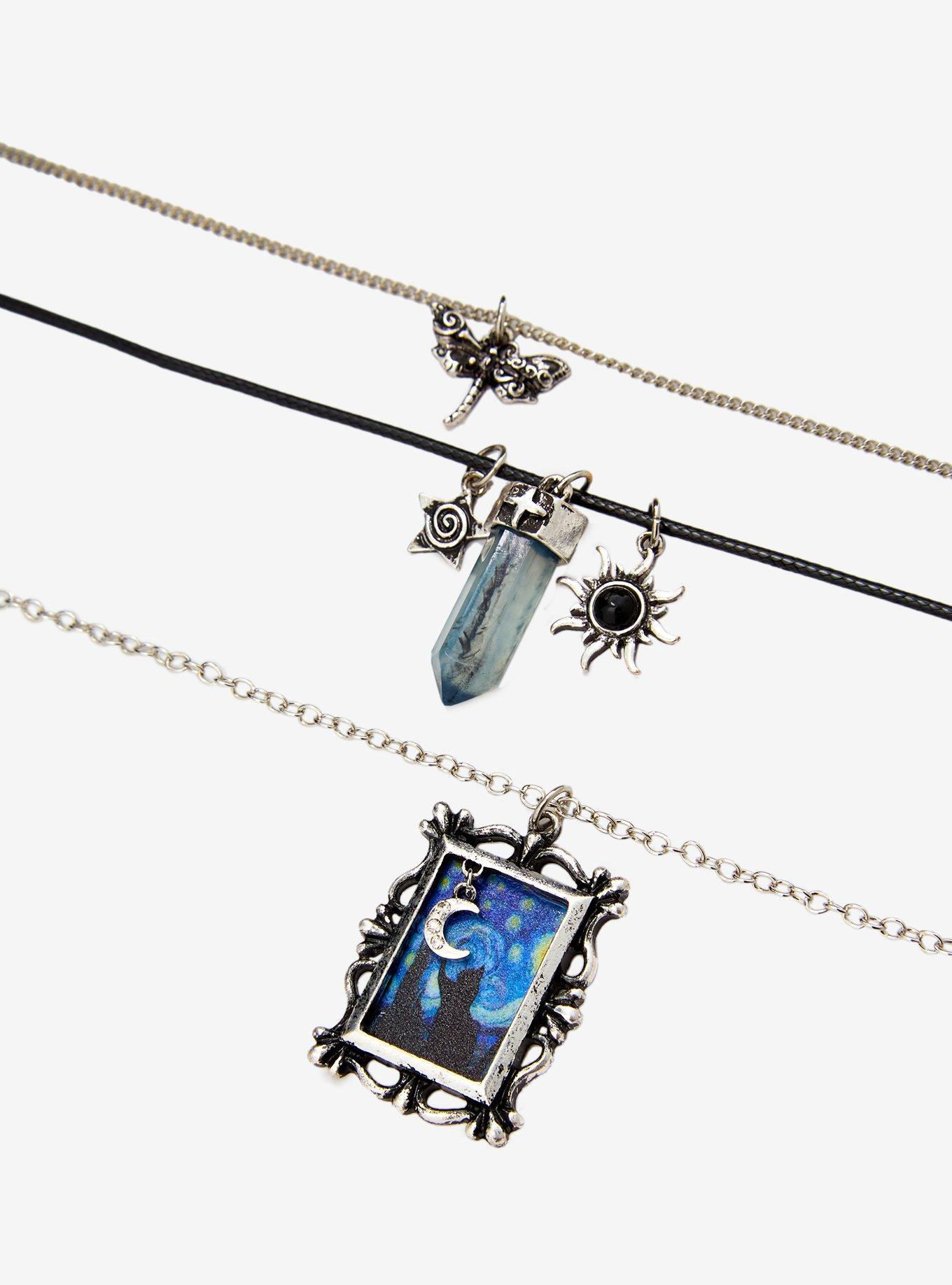 Thorn & Fable Starry Night Crystal Necklace Set, , alternate