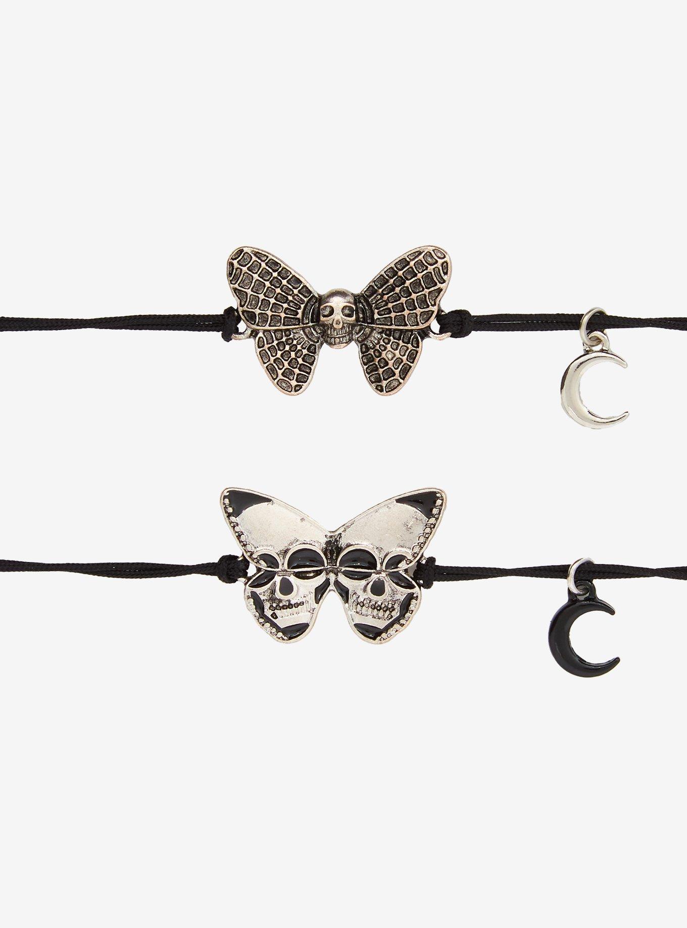 Cosmic Aura Skeleton Butterfly Best Friend Cord Bracelet Set, , hi-res