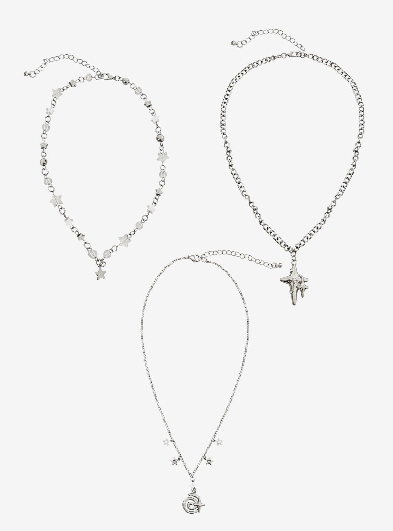 Star Cluster Spiral Necklace Set, , hi-res