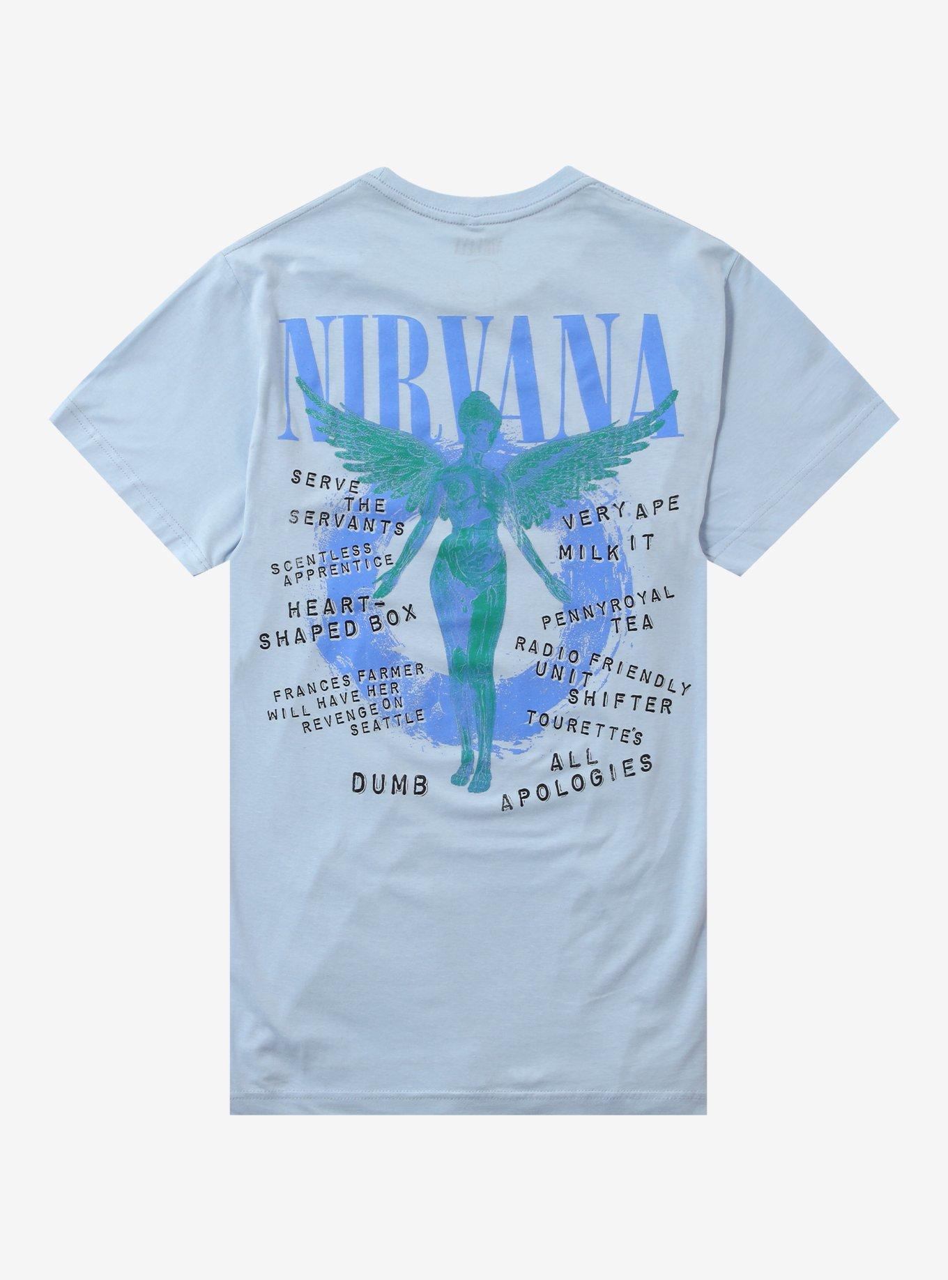 Nirvana In Utero Track List Two-Sided T-Shirt, , hi-res