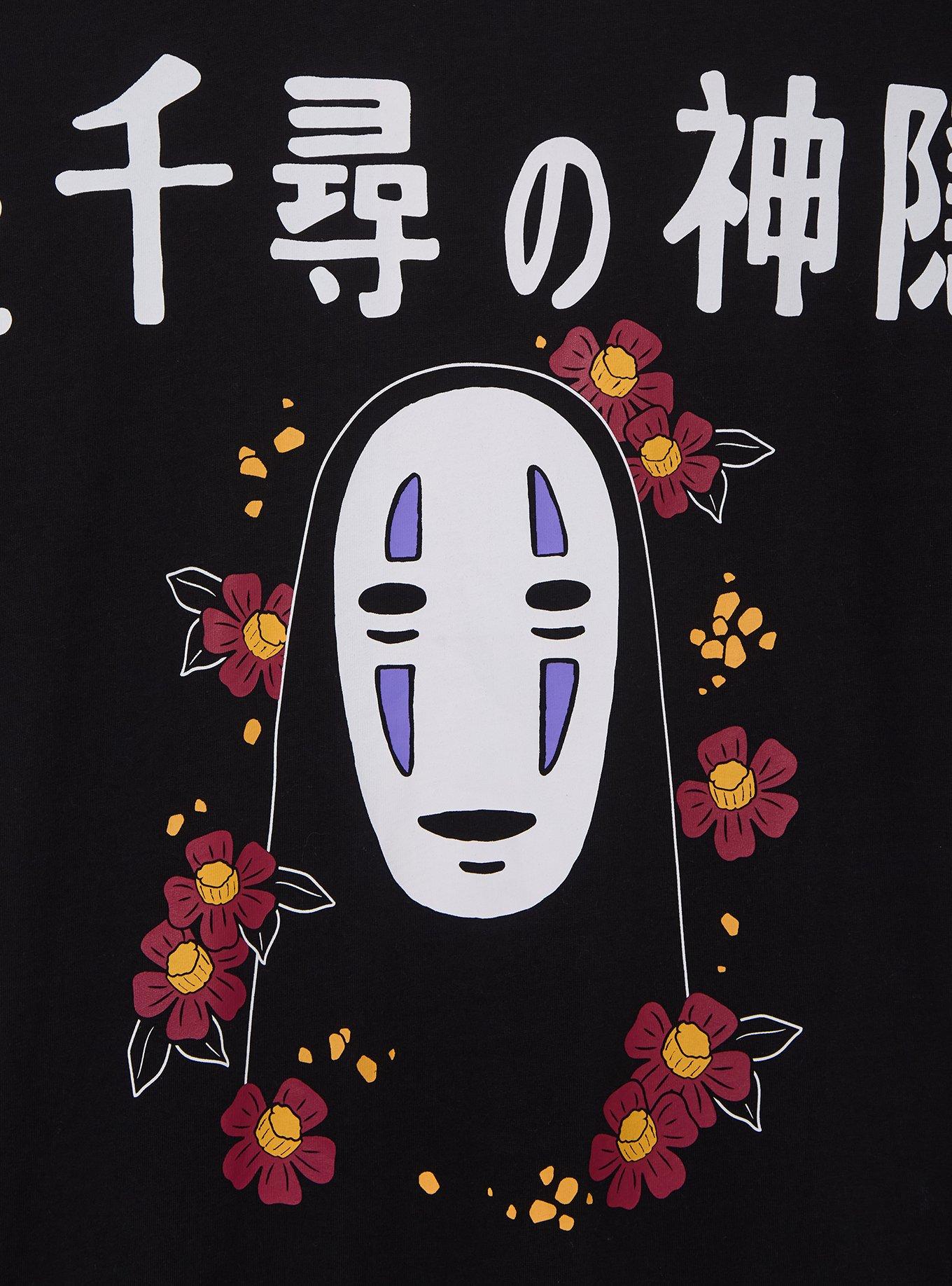 Studio Ghibli&reg; Spirited Away No-Face Floral T-Shirt - BoxLunch Exclusive, BLACK, alternate