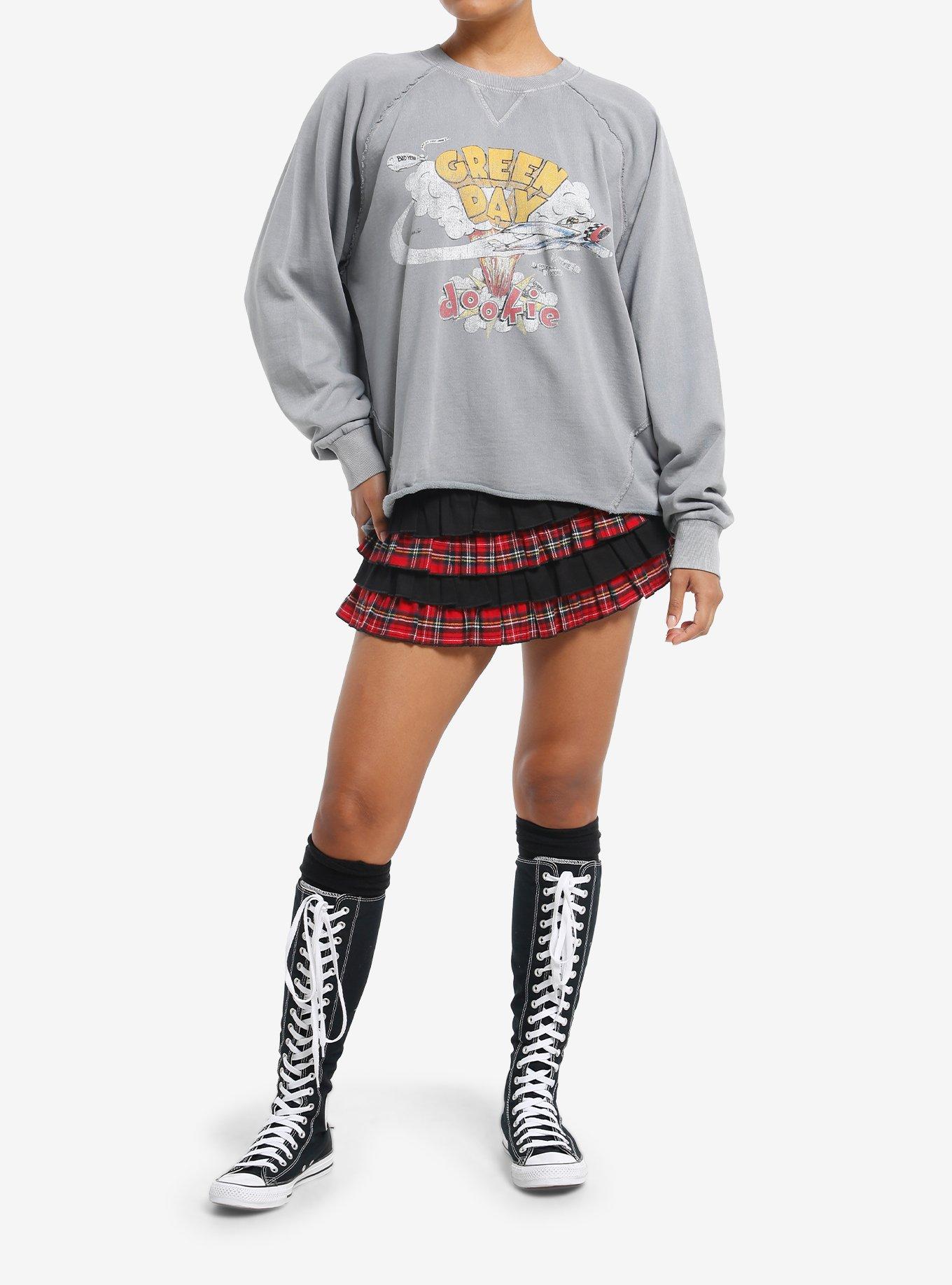 Green Day Dookie Girls Crop Sweatshirt, , hi-res