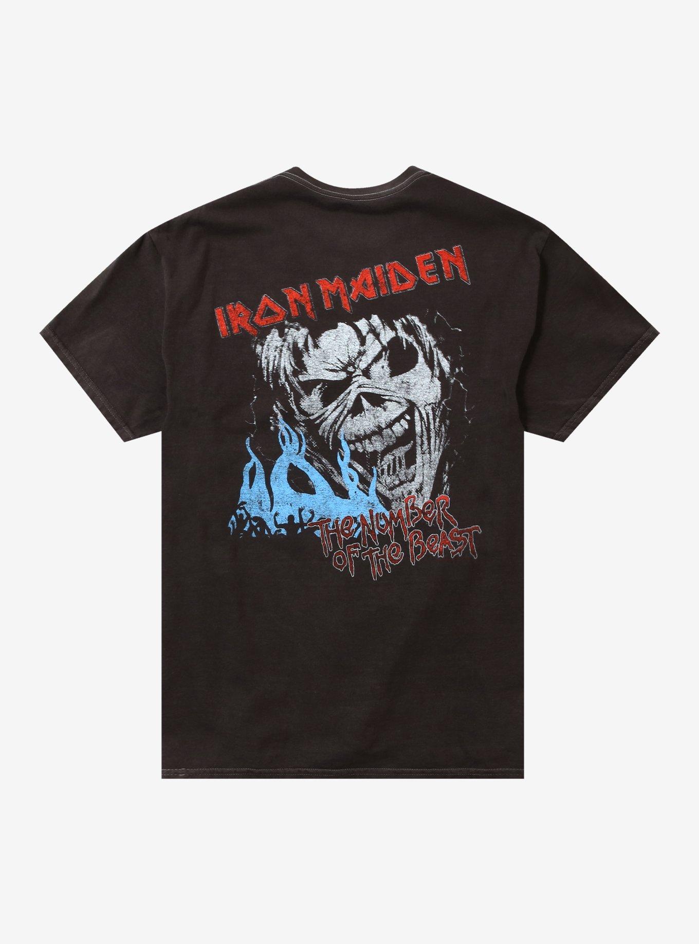 Iron Maiden The Number Of The Beast Pigment-Dyed T-Shirt, , hi-res